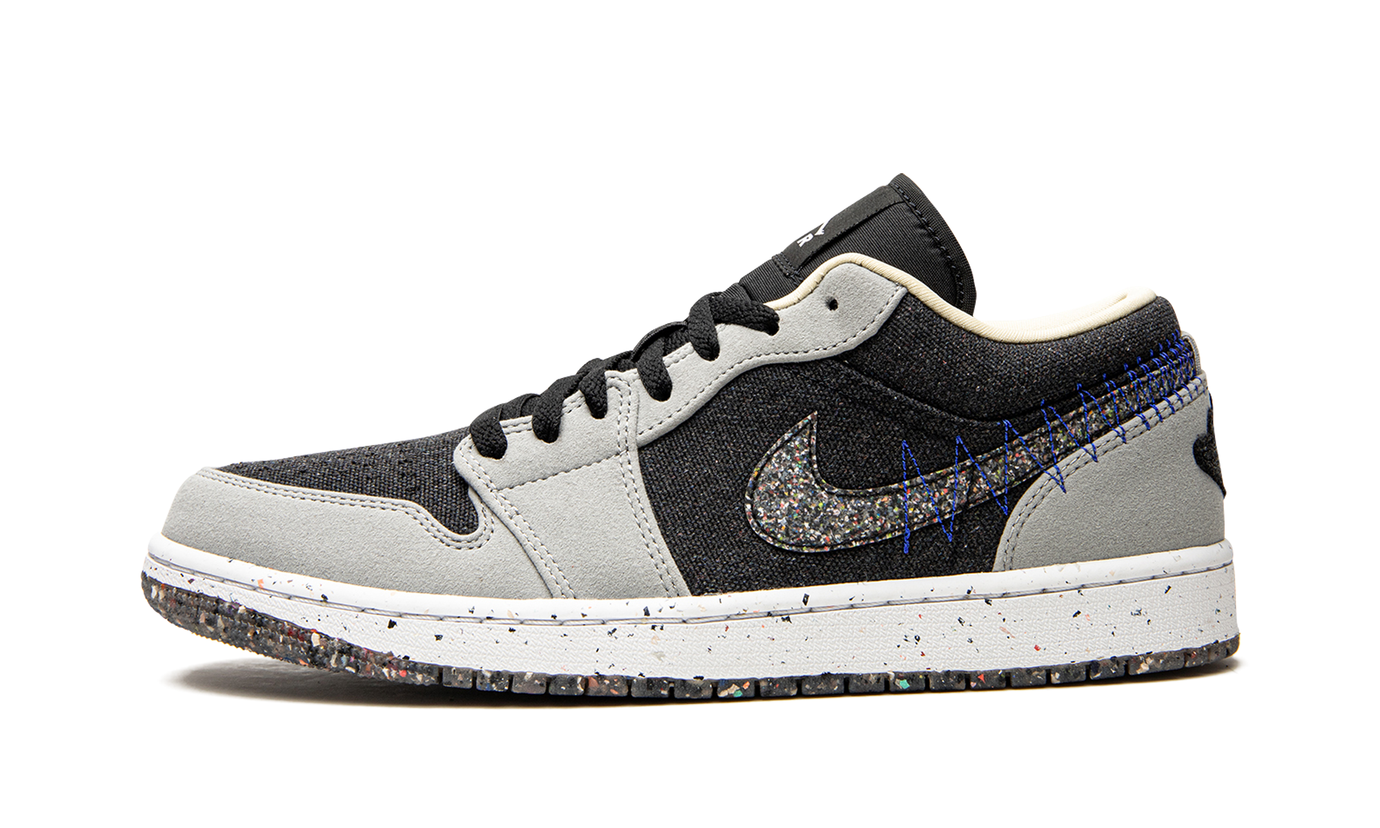 jordan 1 low se crater black grey+DM4657-001+diagnol right view 1