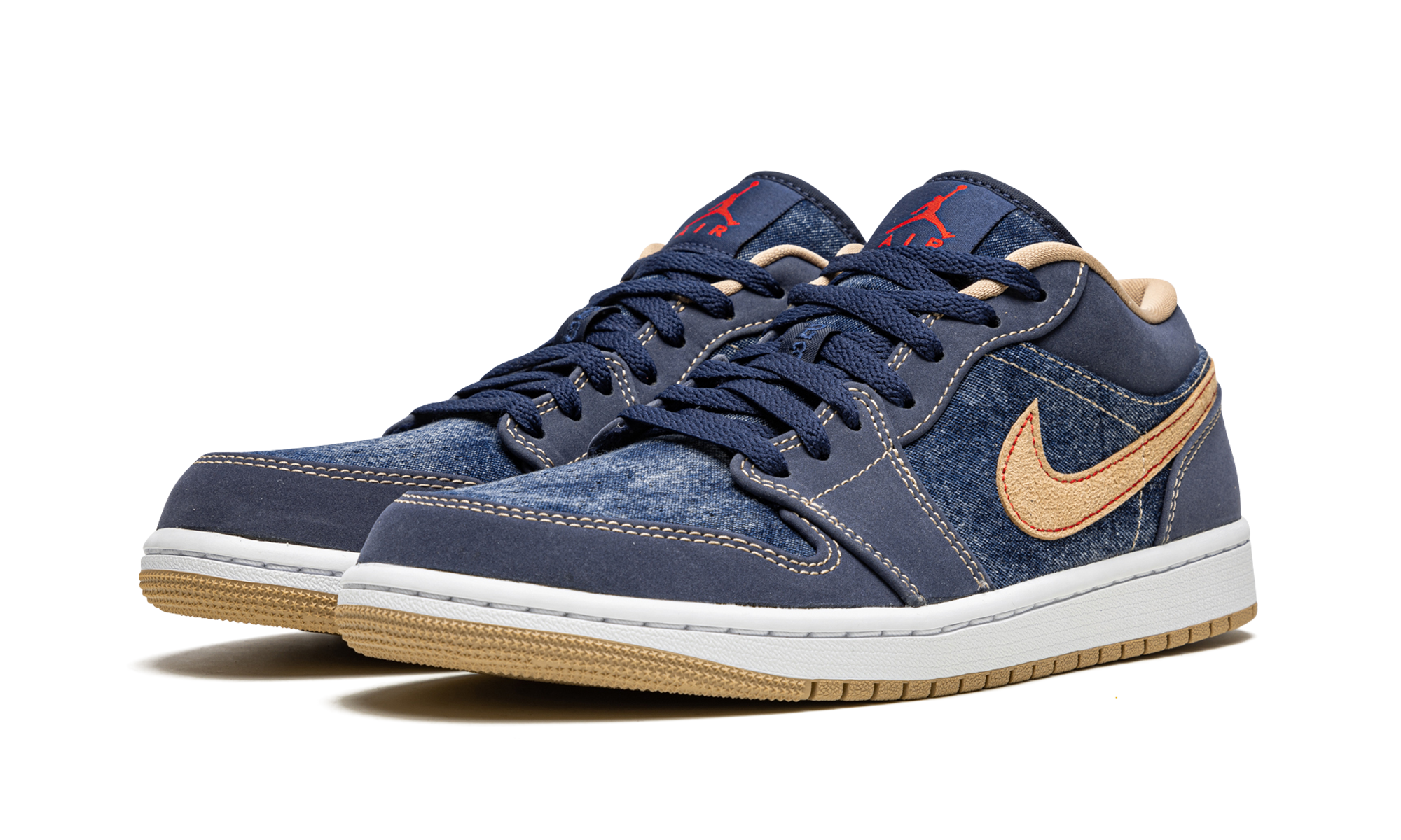 jordan 1 low se denim+DH1259-400+diagnol left view