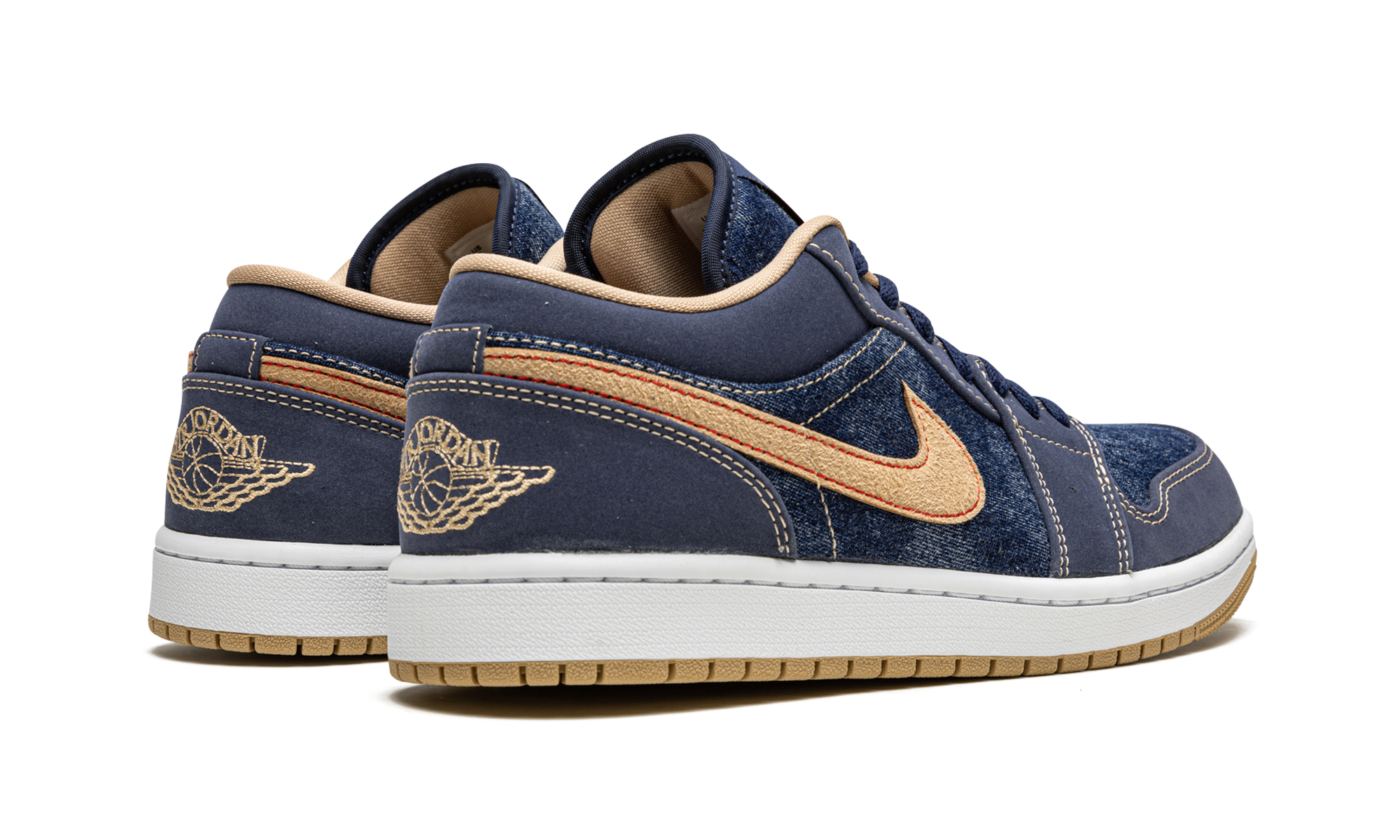 jordan 1 low se denim+DH1259-400+diagnol right behind view