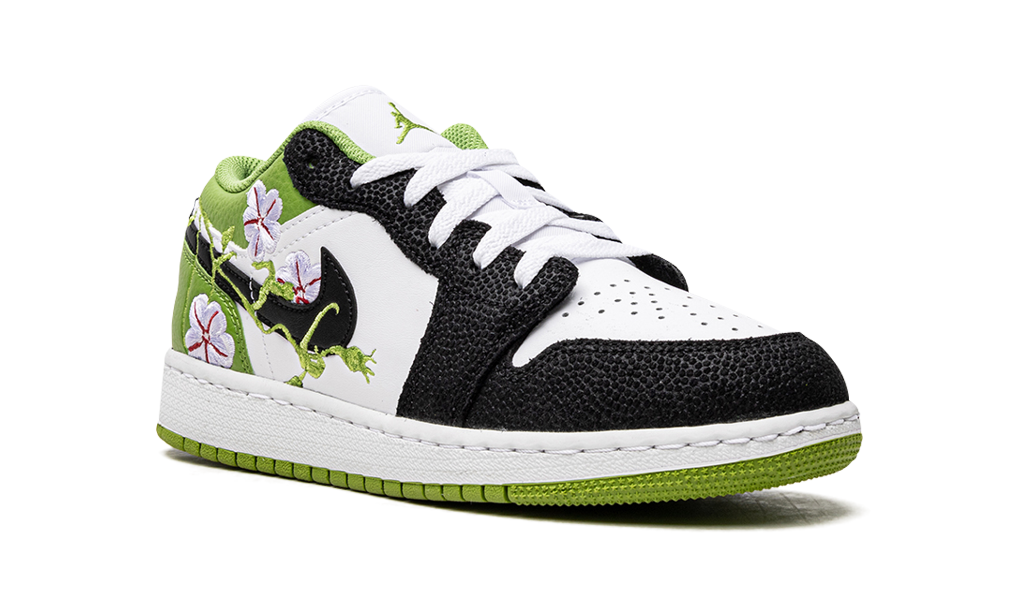 jordan 1 low se floral vines gs+DQ8389-100+diagnol right view