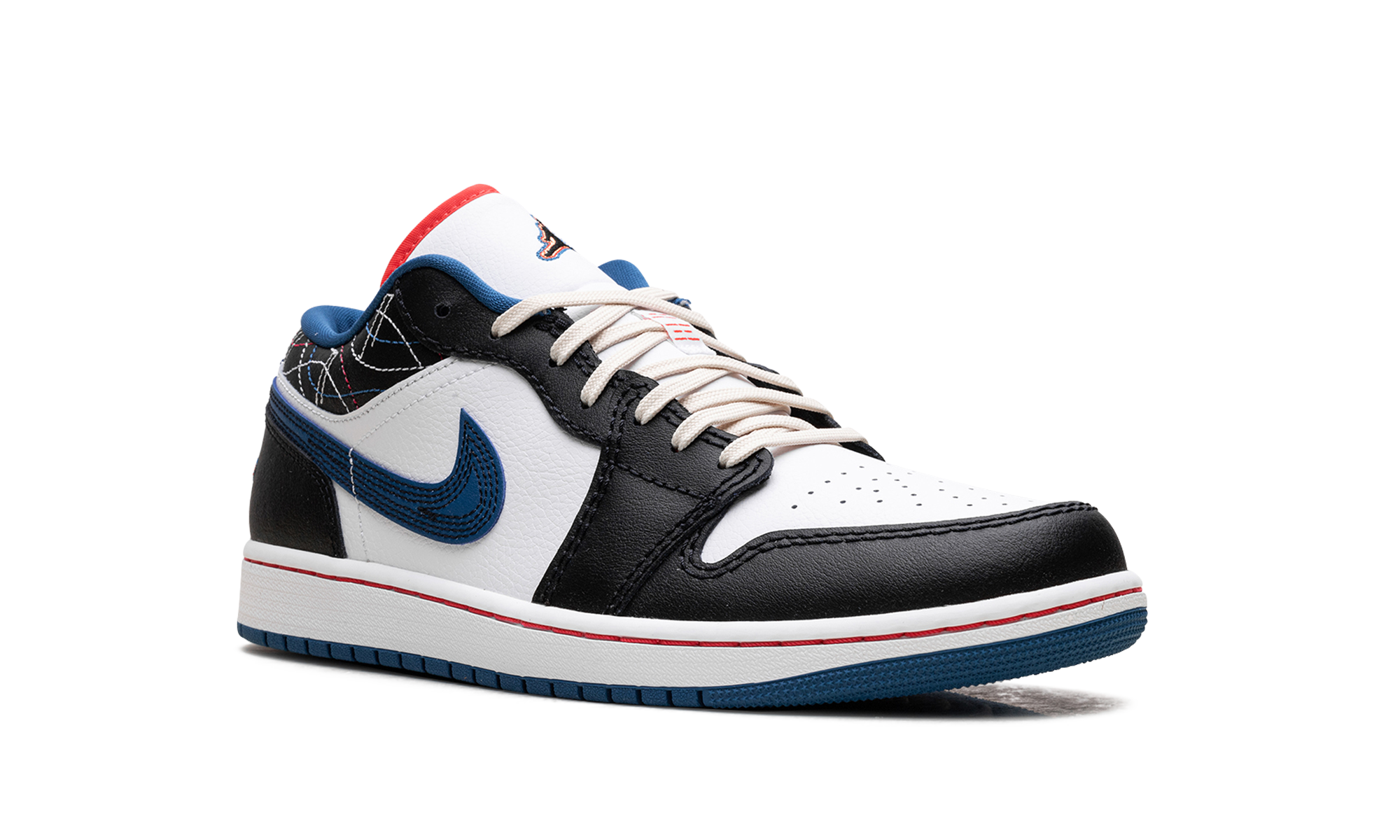 jordan 1 low se industrial blue sashiko+FV3622-141+diagnol right view