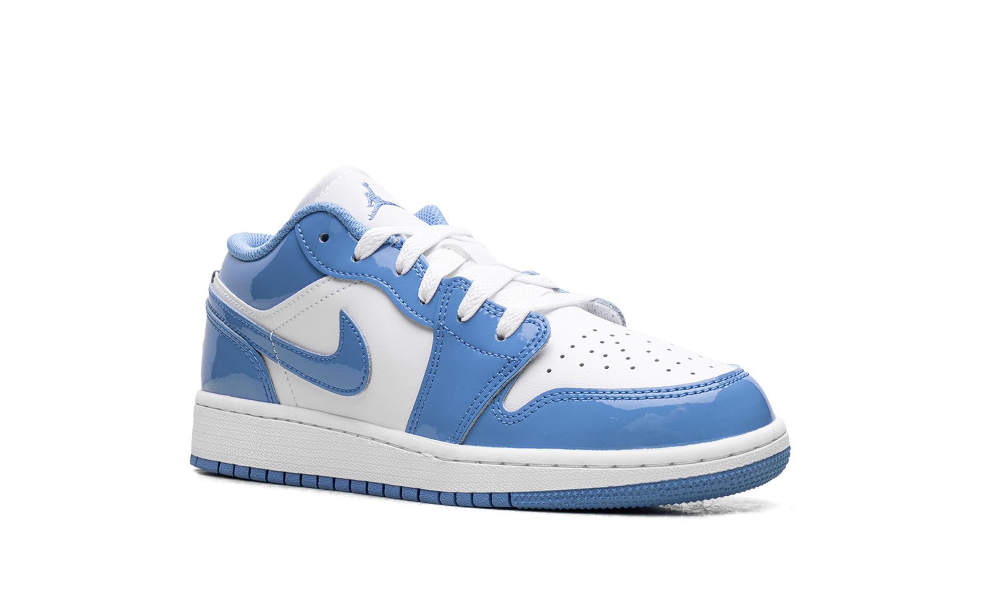 jordan 1 low se legend blue patent gs+FZ3929-114+diagnol right view