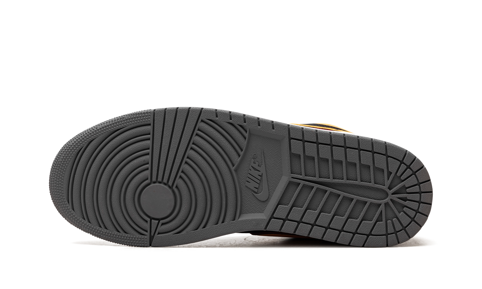 jordan 1 low se light graphite vivid orange+FN7308-008+bottom view