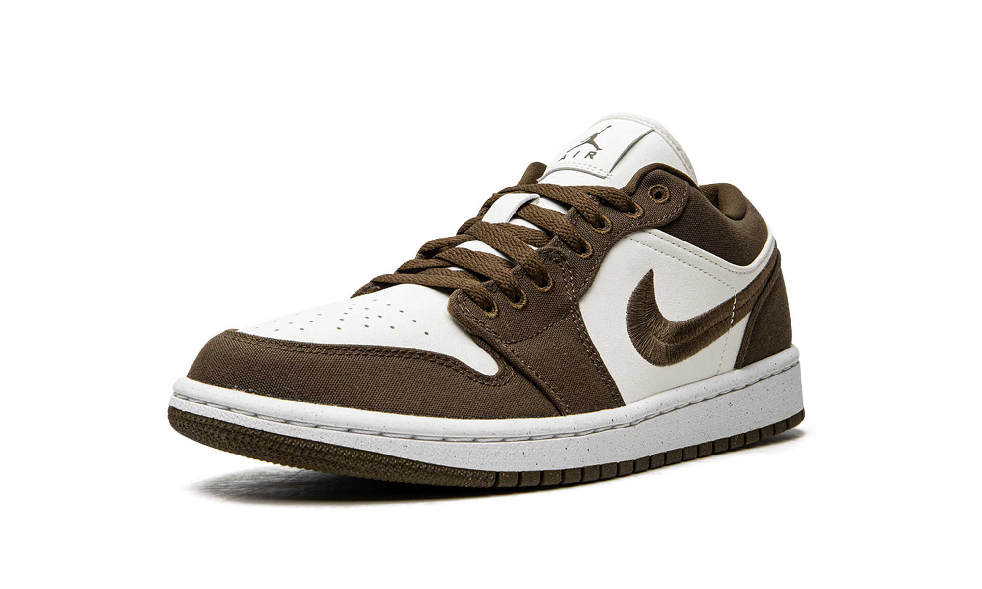 jordan 1 low se light olive women s+DV0426-301+left diagnol single view