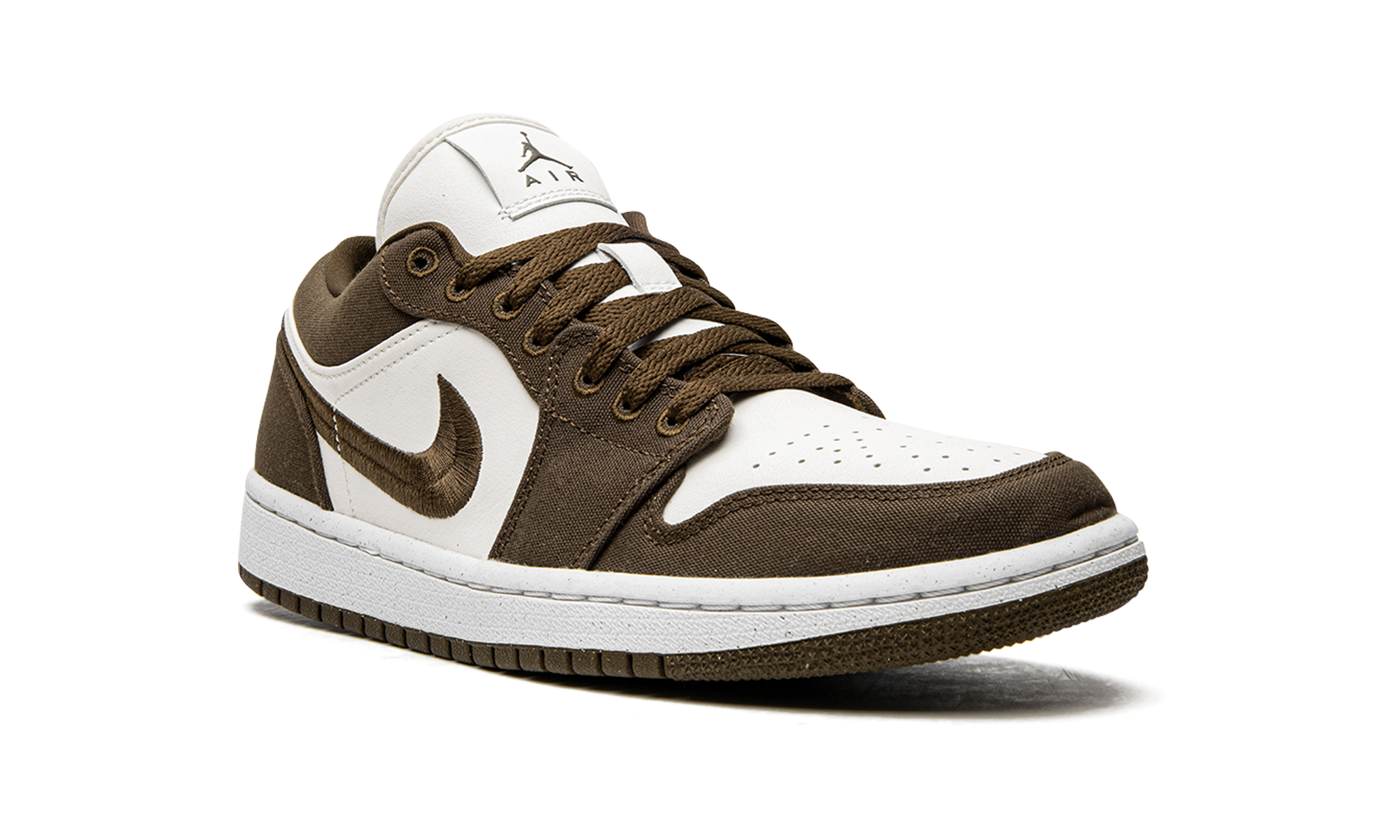 jordan 1 low se light olive women s+DV0426-301+diagnol right view