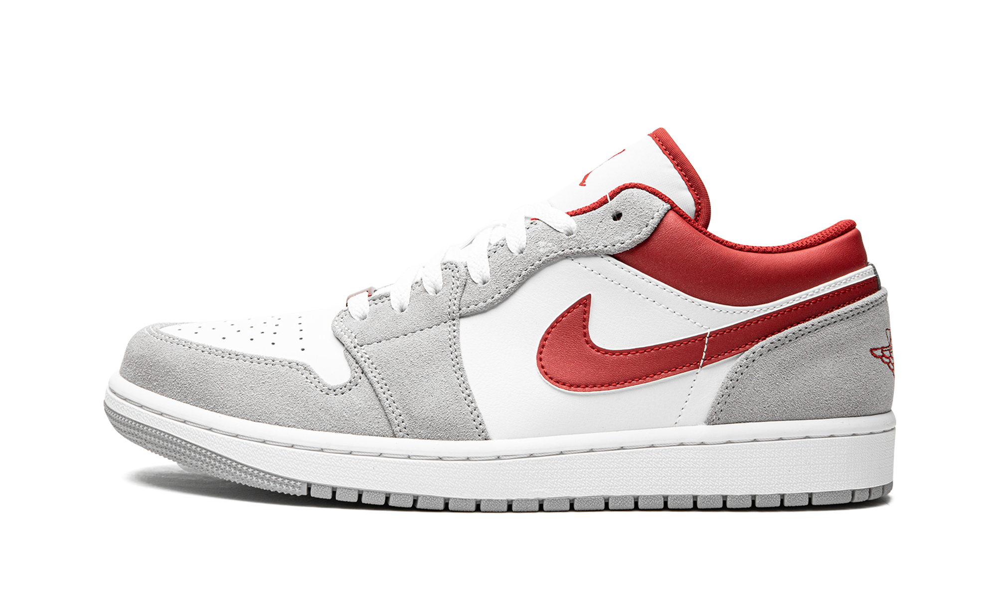 jordan 1 low se light smoke grey gym red+DC6991-016+diagnol right view 1