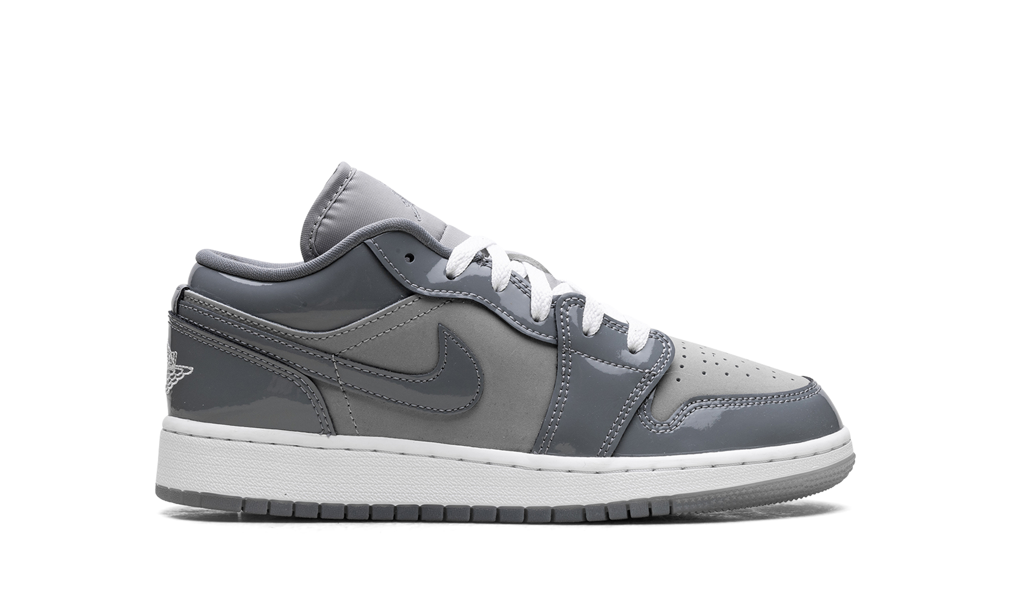 jordan 1 low se medium grey cool grey white gs+HF3188-011+right view