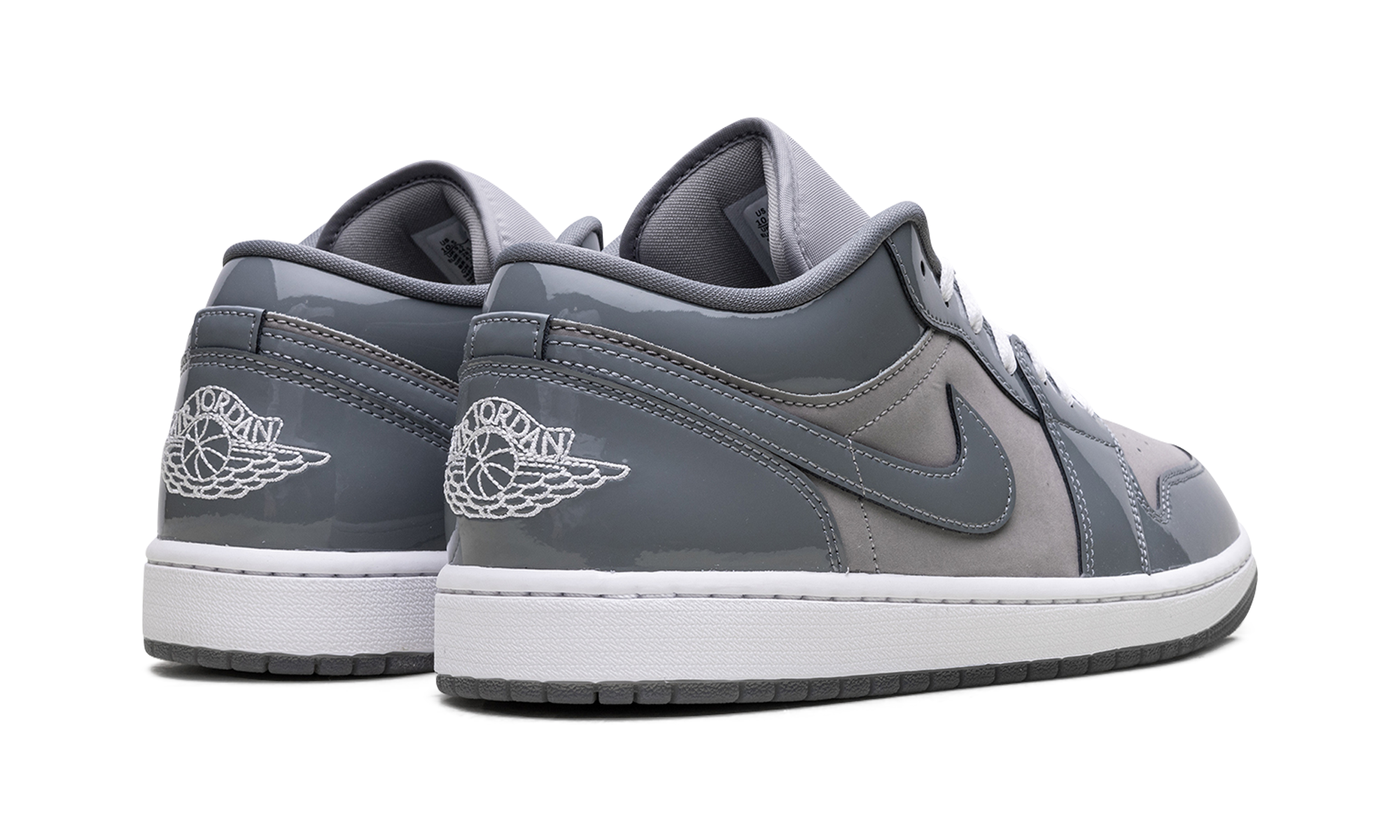 jordan 1 low se medium grey cool grey white+HF3148-011+diagnol right behind view