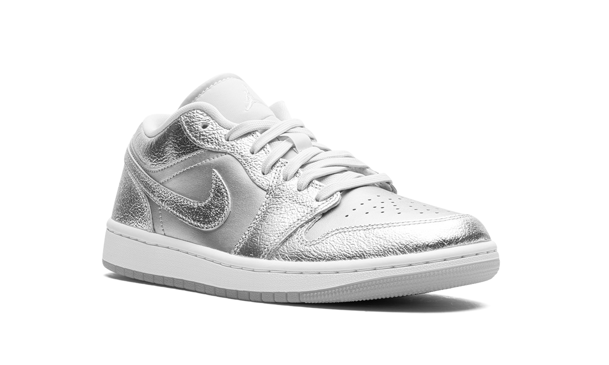 jordan 1 low se metallic silver women s+FN5030-001+diagnol right view