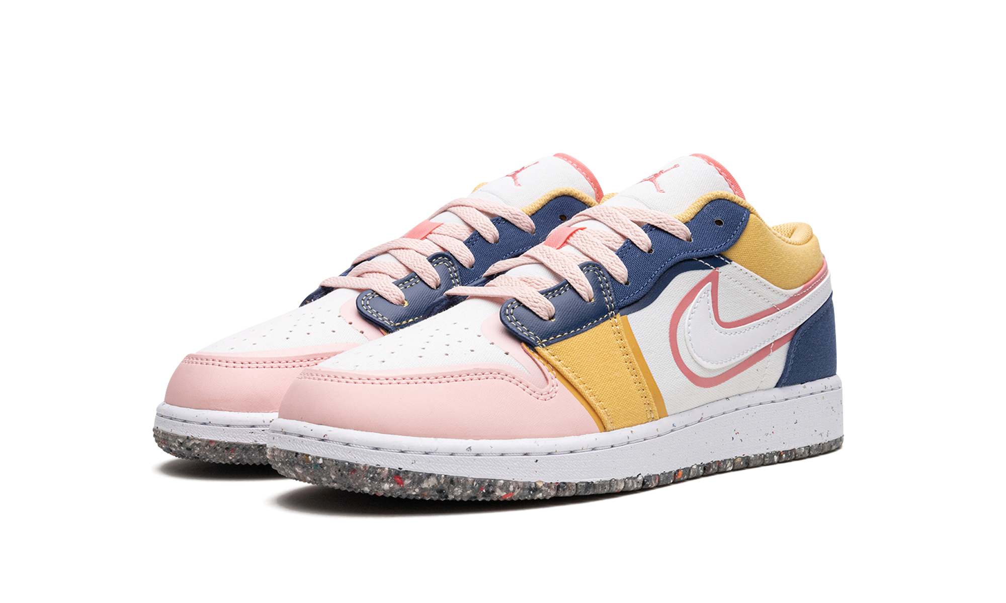 jordan 1 low se multi canvas gs+DV1323-100+diagnol left view