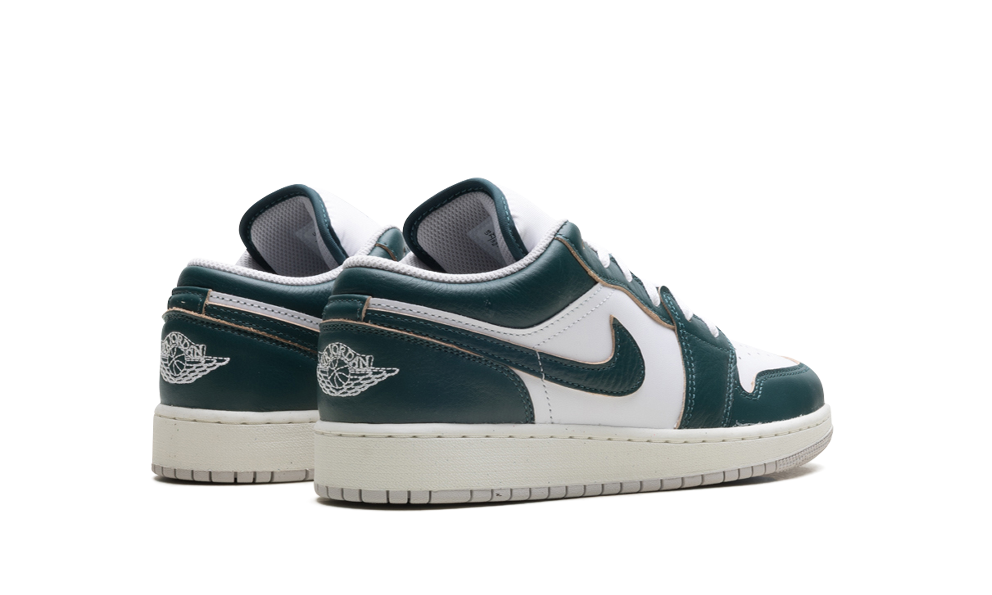 jordan 1 low se oxidized green gs+FQ8041-300+diagnol right behind view