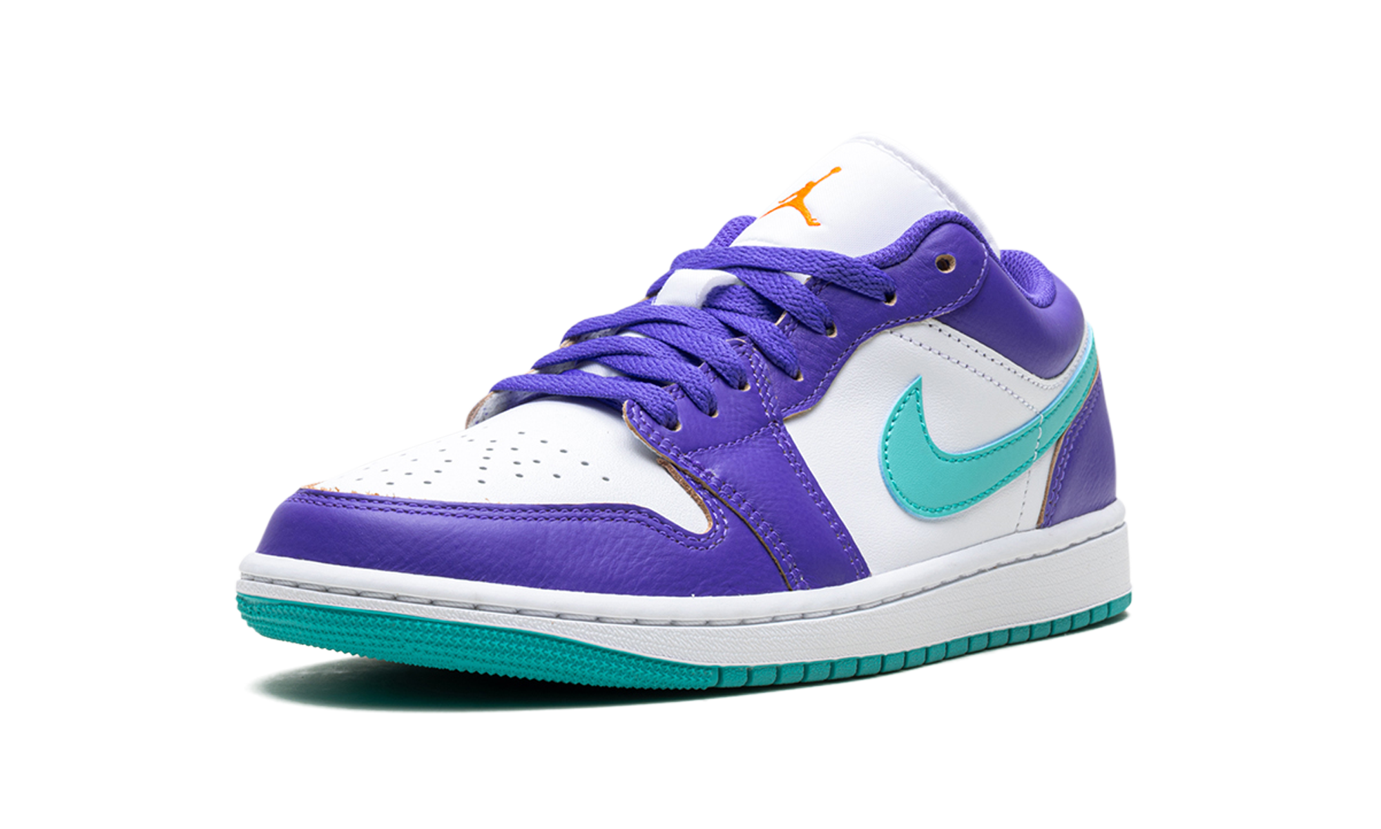 jordan 1 low se psychic purple hyper jade+HJ9013-550+left diagnol single view