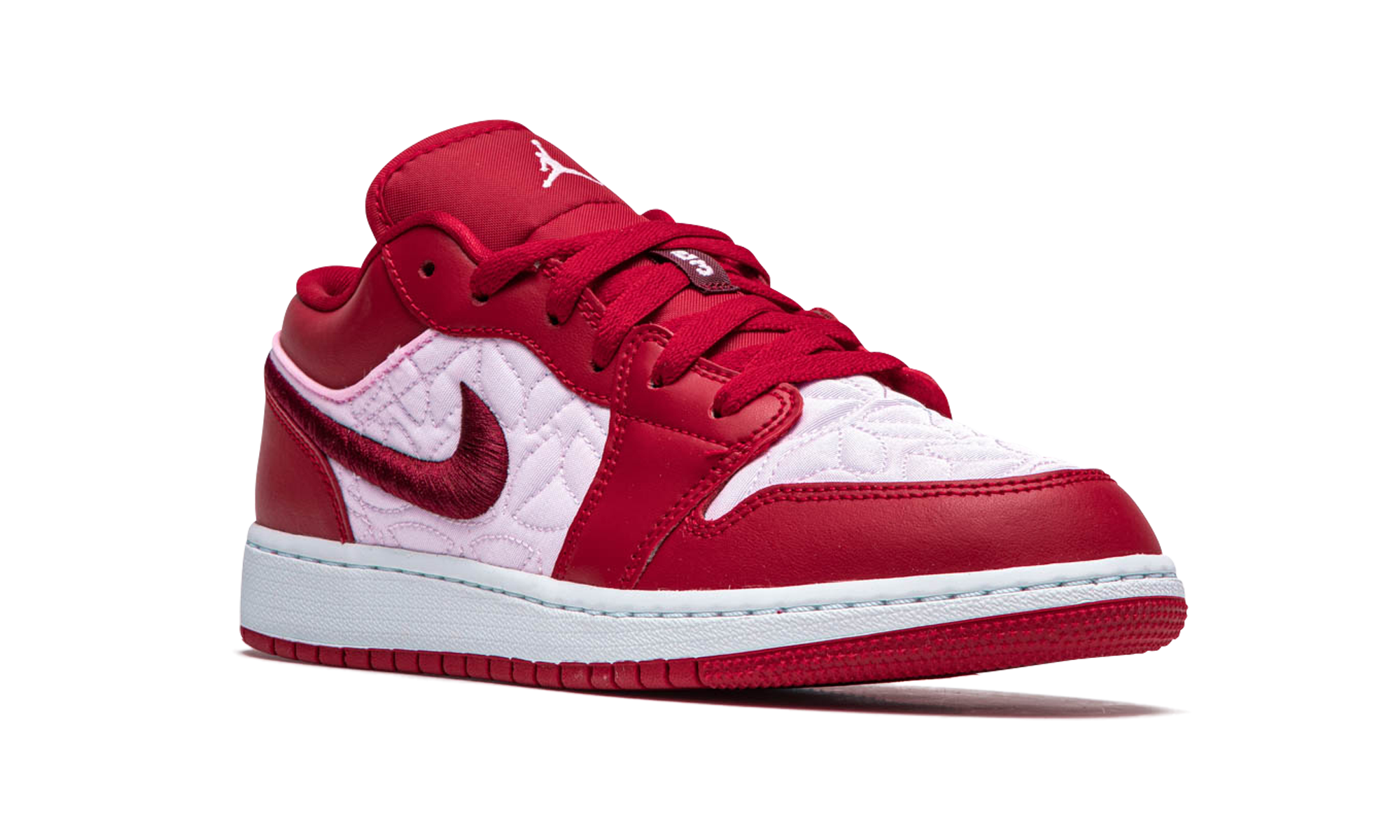 jordan 1 low se red quilt gs+DB3621-600+diagnol right view