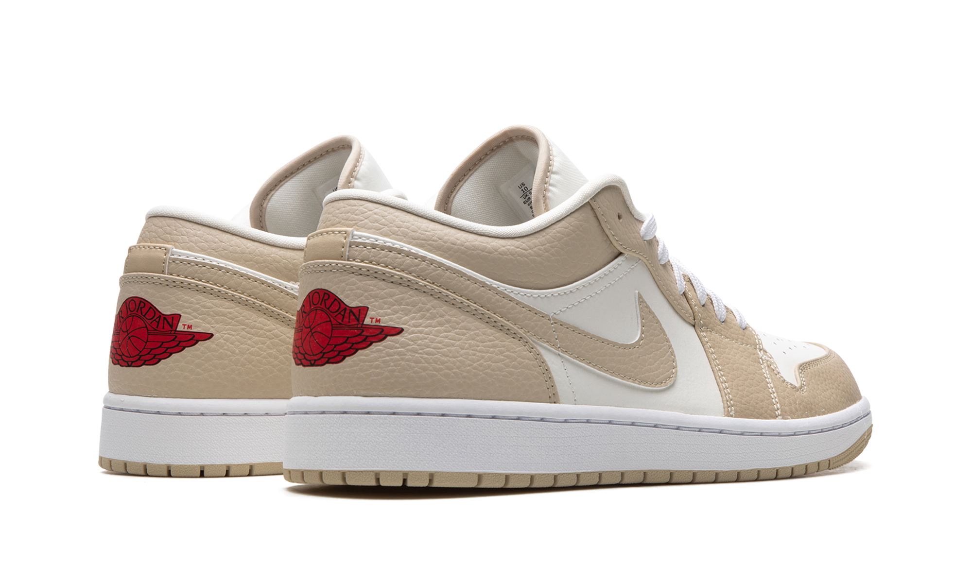 jordan 1 low se sail rattan university red+FB7168-121+diagnol right behind view