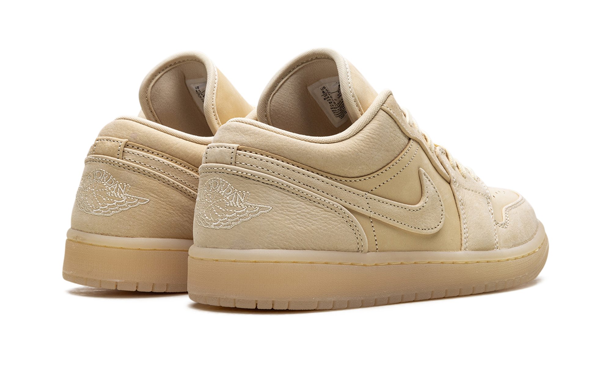 jordan 1 low se sand women s+FZ3972-294+diagnol right behind view