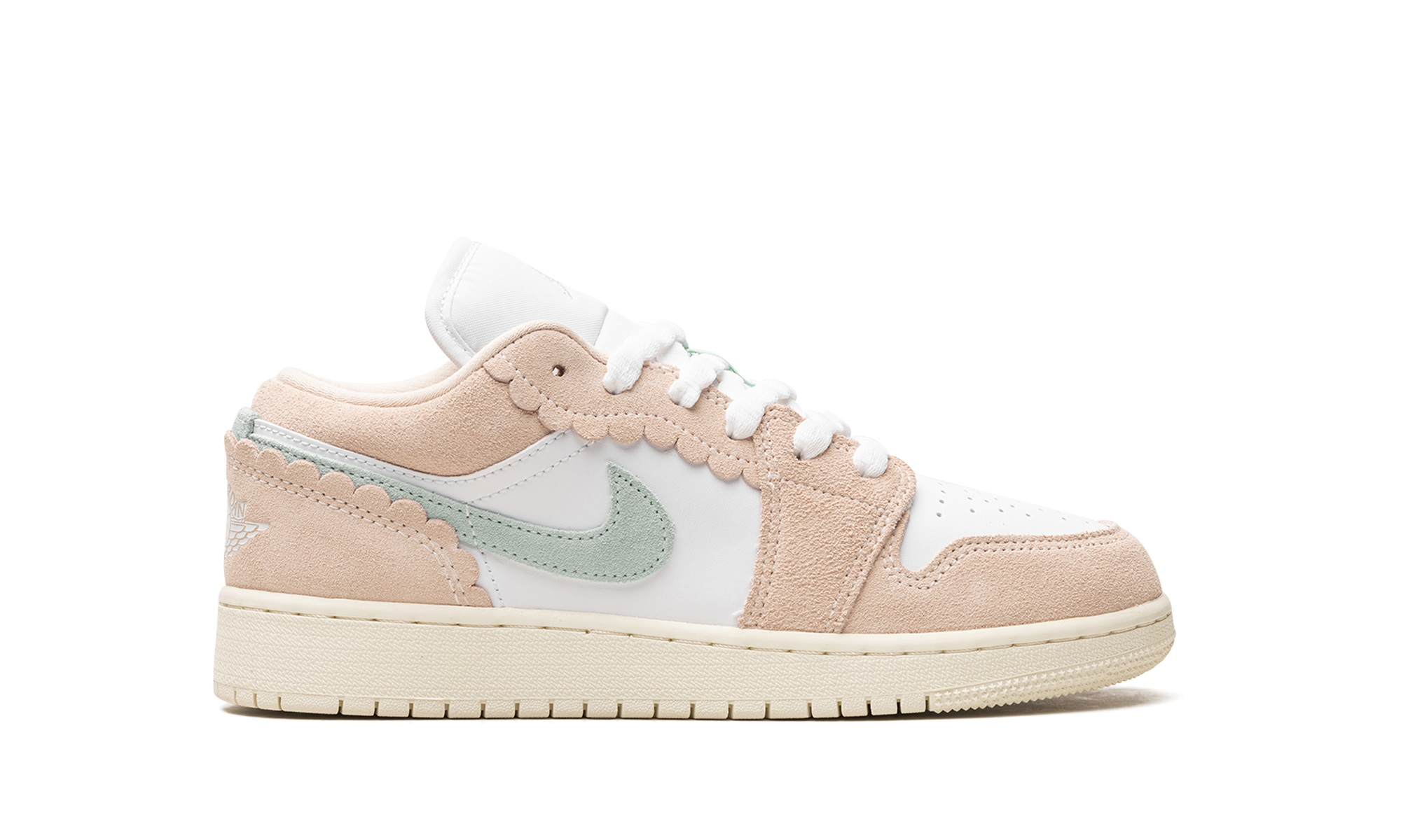 jordan 1 low se scalloped edge guava ice gs+DZ5356-800+right view