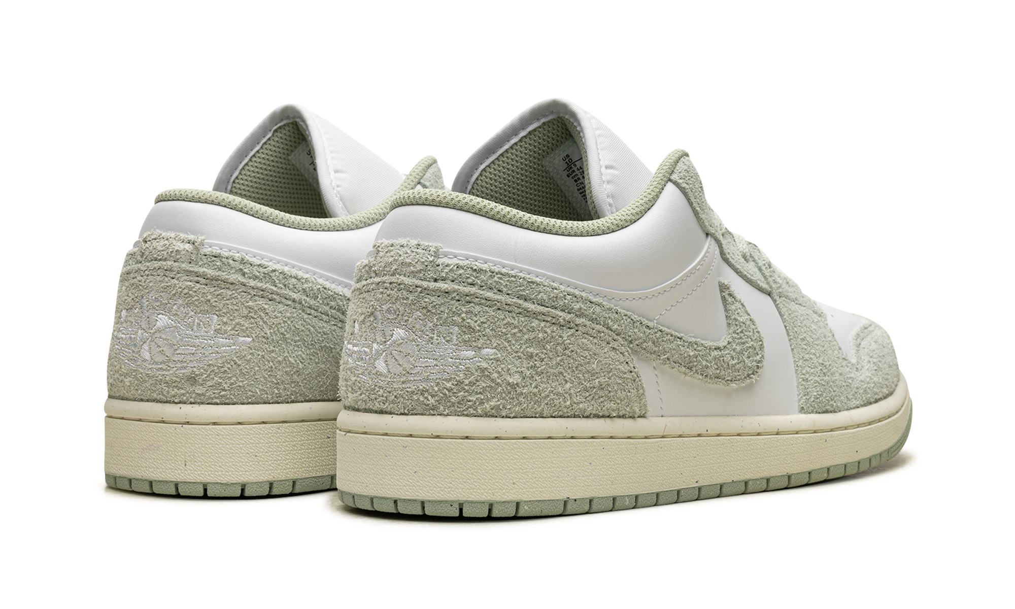jordan 1 low se seafoam+FN5214-131+diagnol right behind view