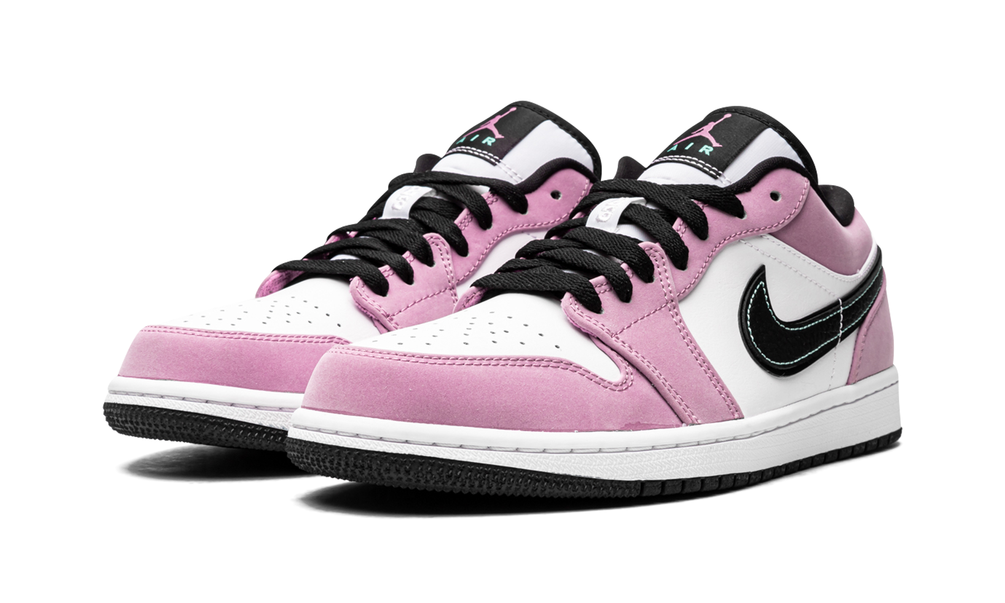 jordan 1 low se violet shock white black+CK3022-503+diagnol left view
