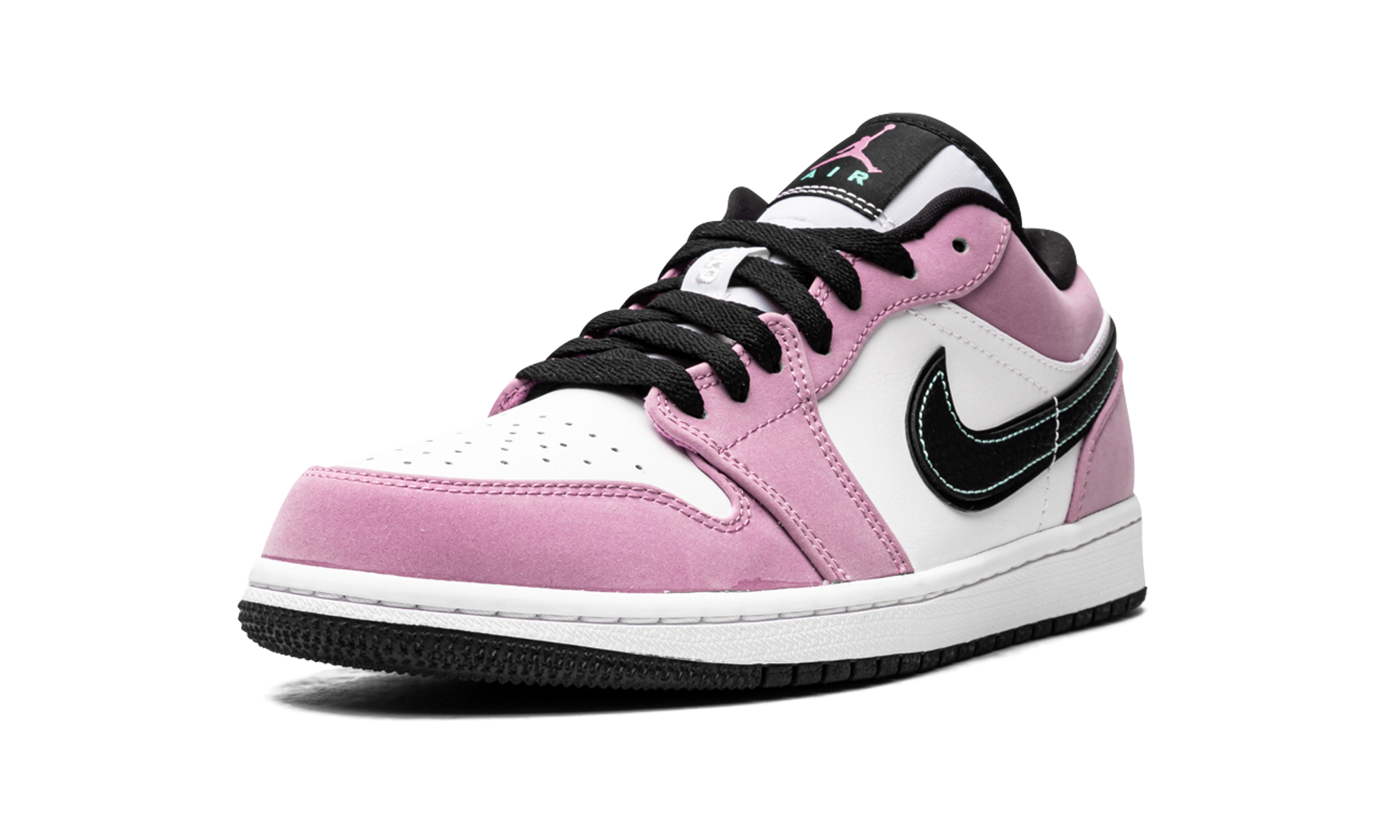 jordan 1 low se violet shock white black+CK3022-503+left diagnol single view