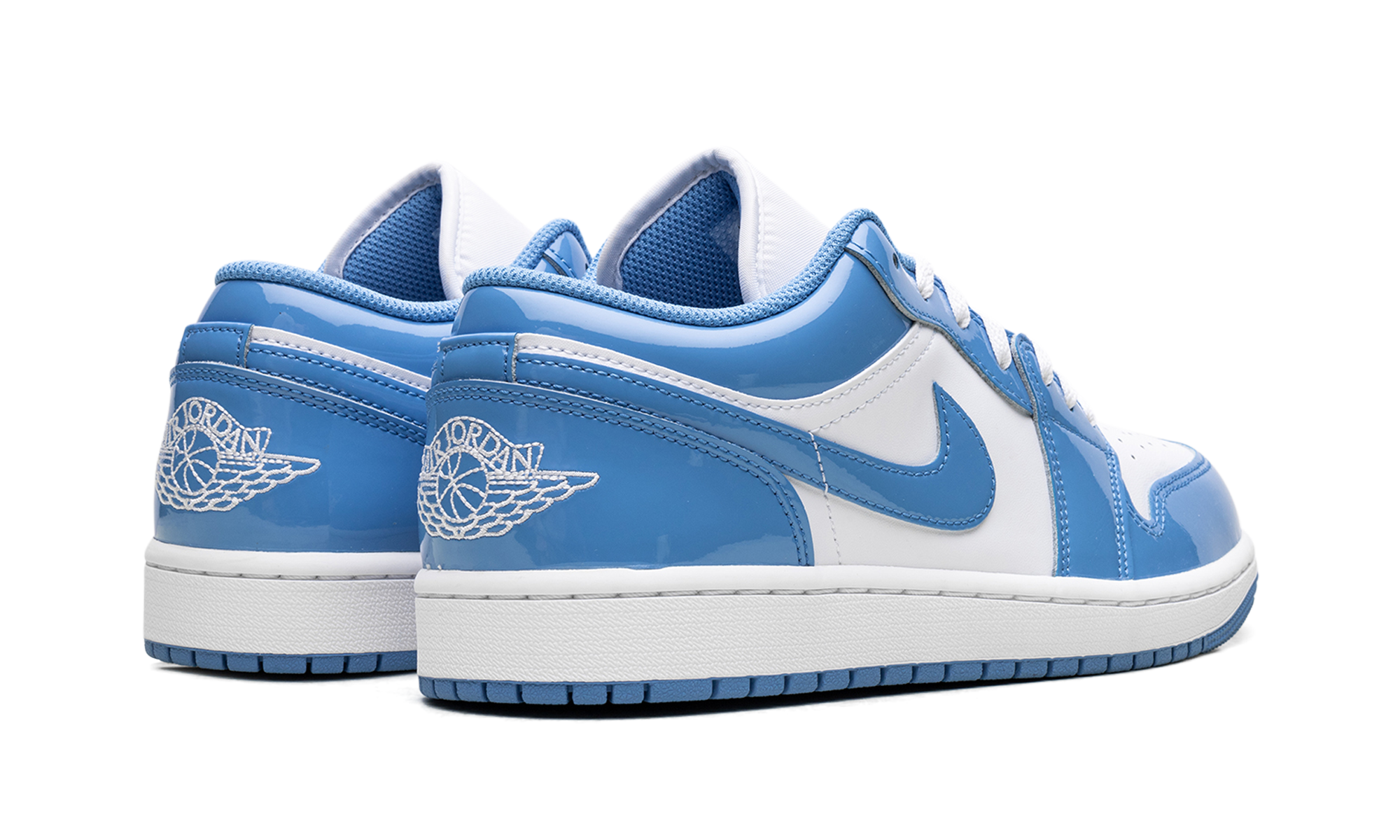 jordan 1 low se white legend blue+FZ2138-114+diagnol right behind view