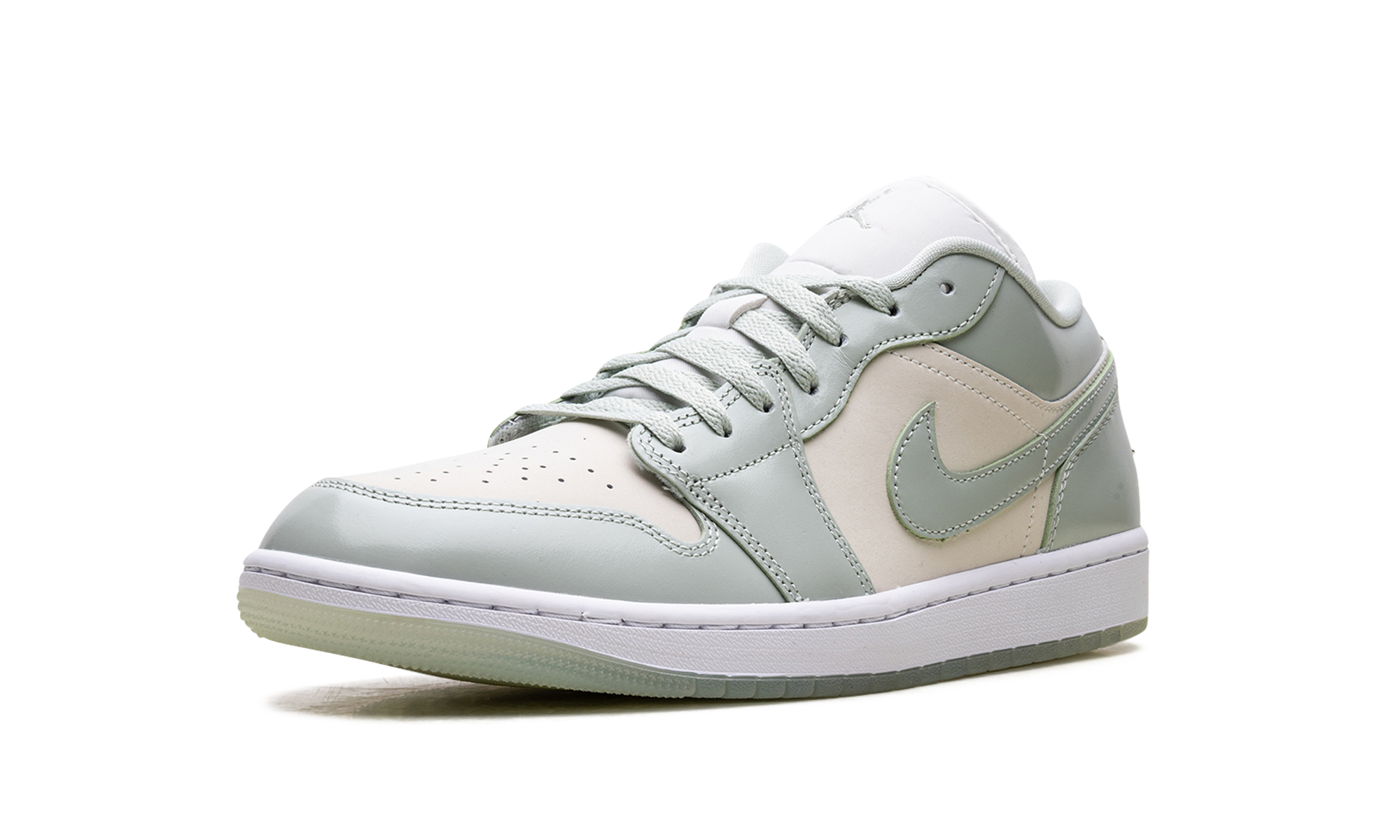 jordan 1 low seafoam sail women s+HF4078-100+left diagnol single view