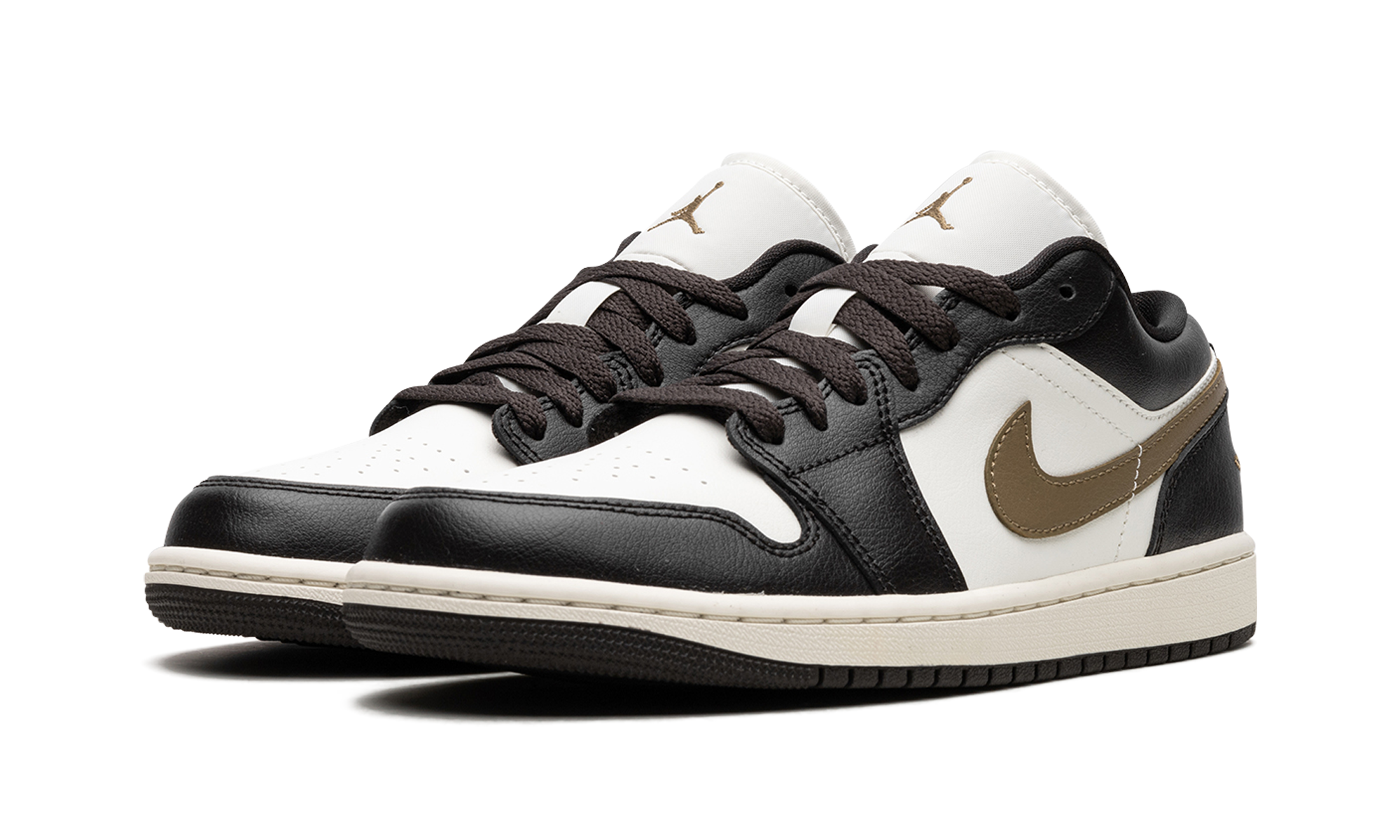 jordan 1 low shadow brown women s+DC0774-200+diagnol left view