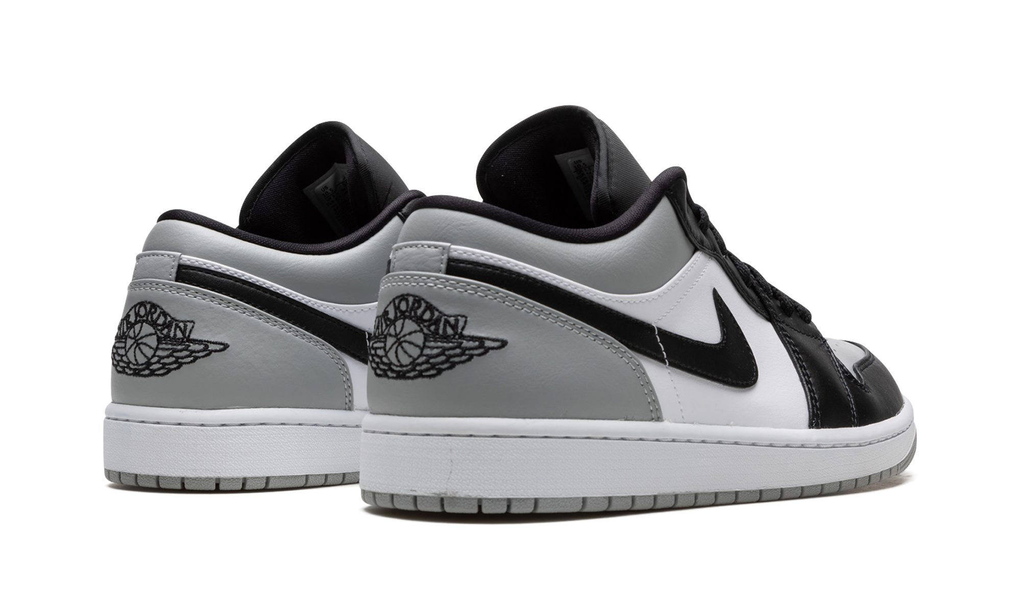 jordan 1 low shadow toe+553558-052+diagnol right behind view