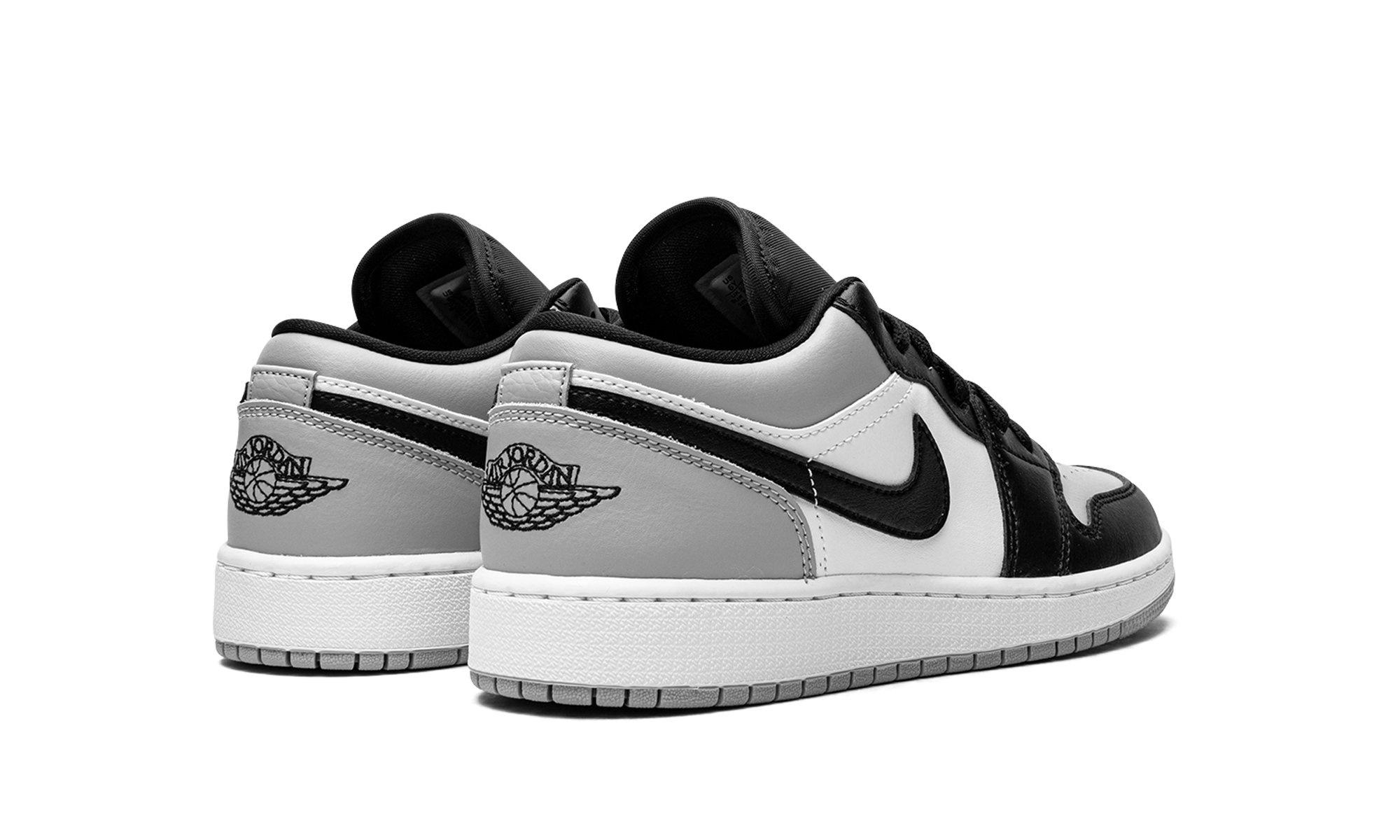 jordan 1 low shadow toe gs+553560-052+diagnol right behind view