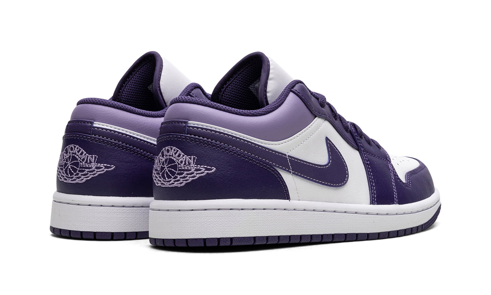 jordan 1 low sky j purple+553558-515+diagnol right behind view