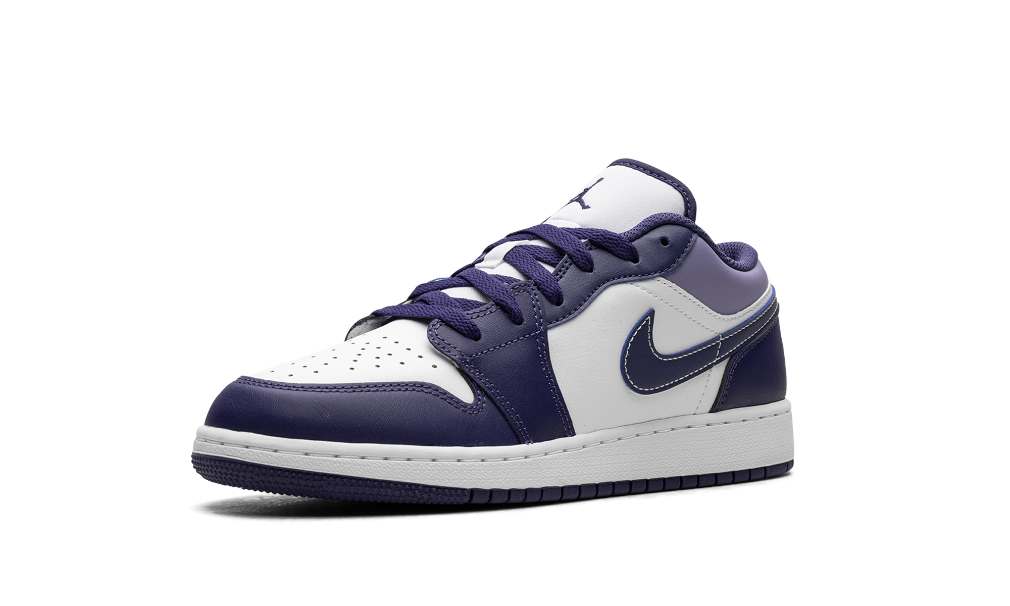 jordan 1 low sky j purple gs+553560-515+left diagnol single view