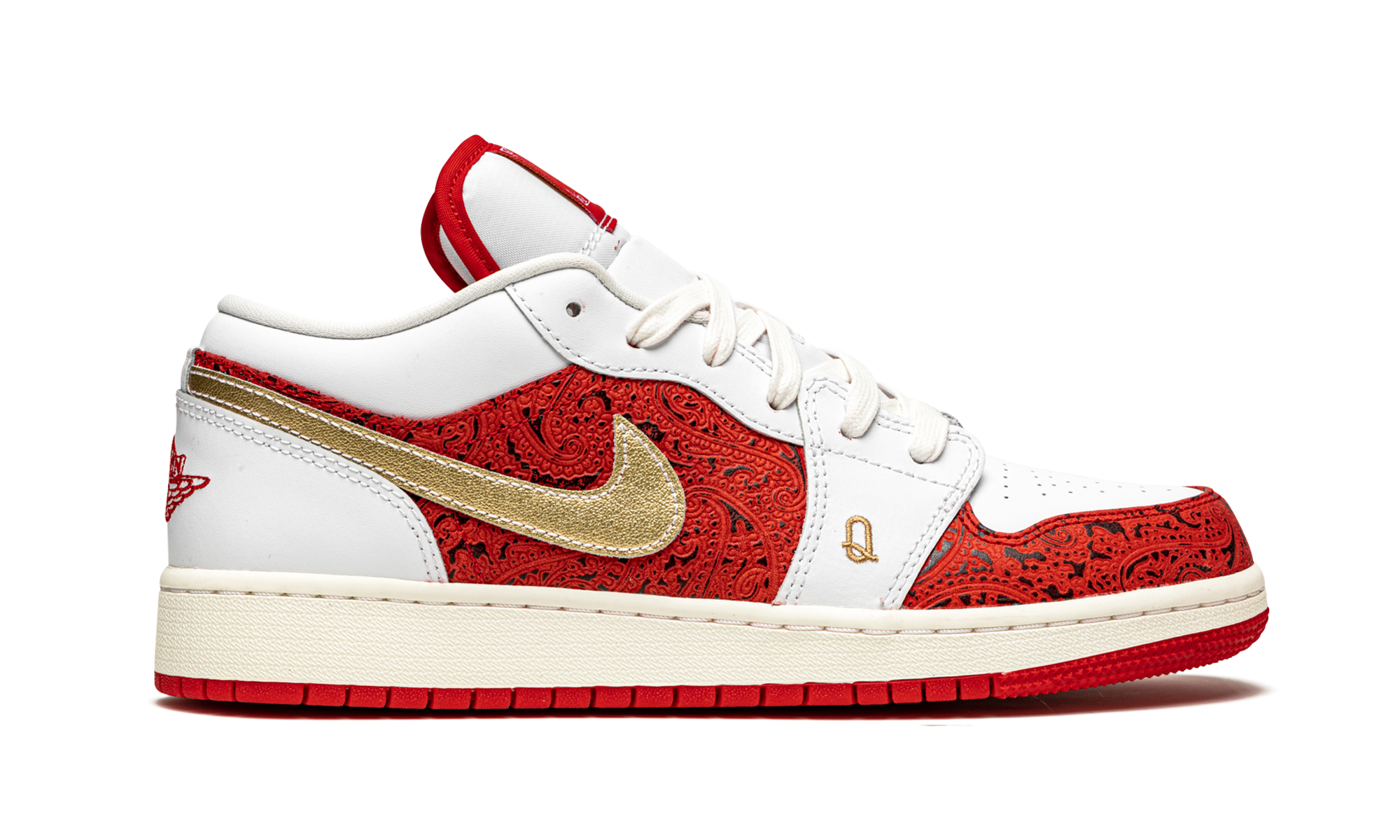 jordan 1 low spades gs+DJ5186-100+diagnol right behind view
