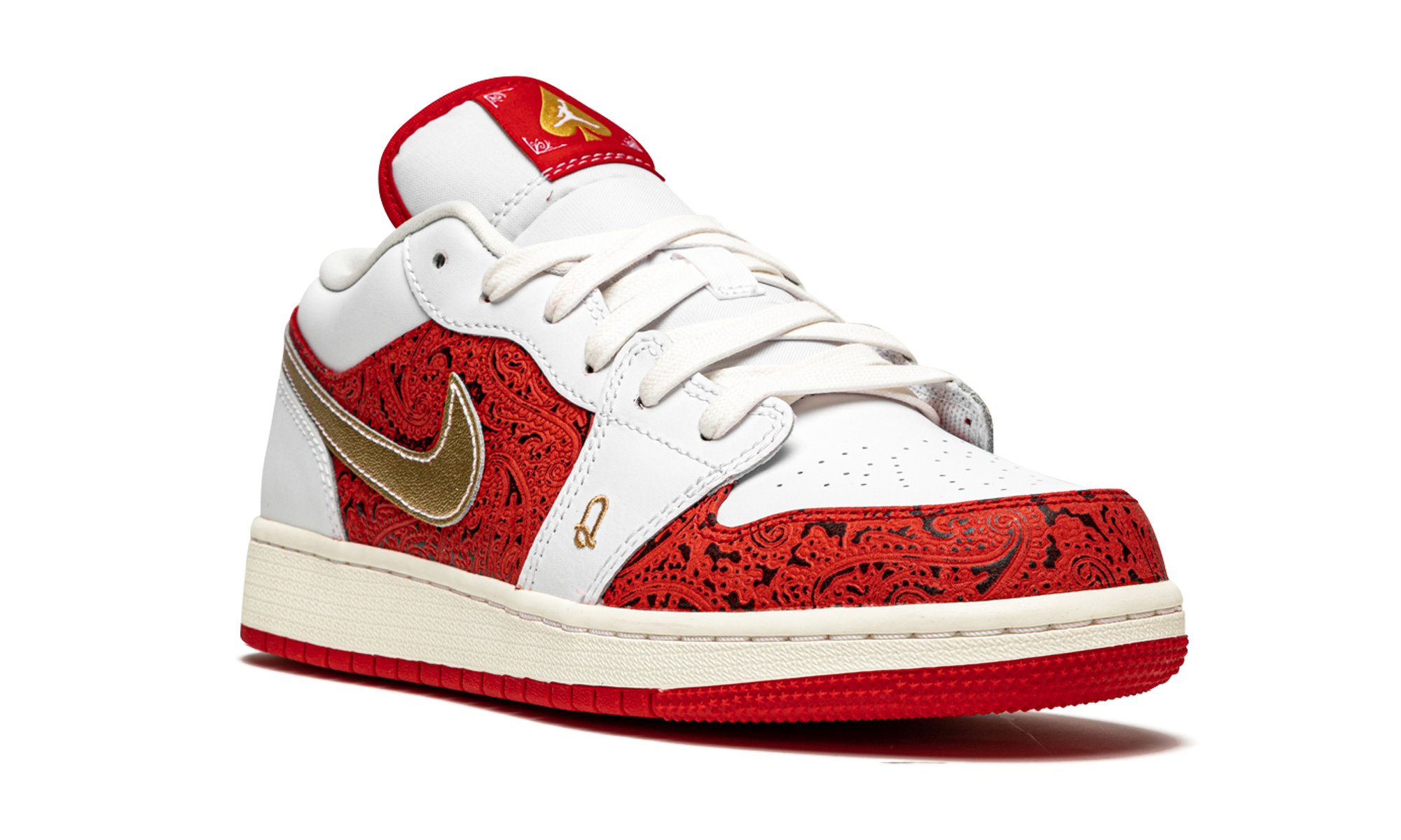 jordan 1 low spades gs+DJ5186-100+left diagnol single view