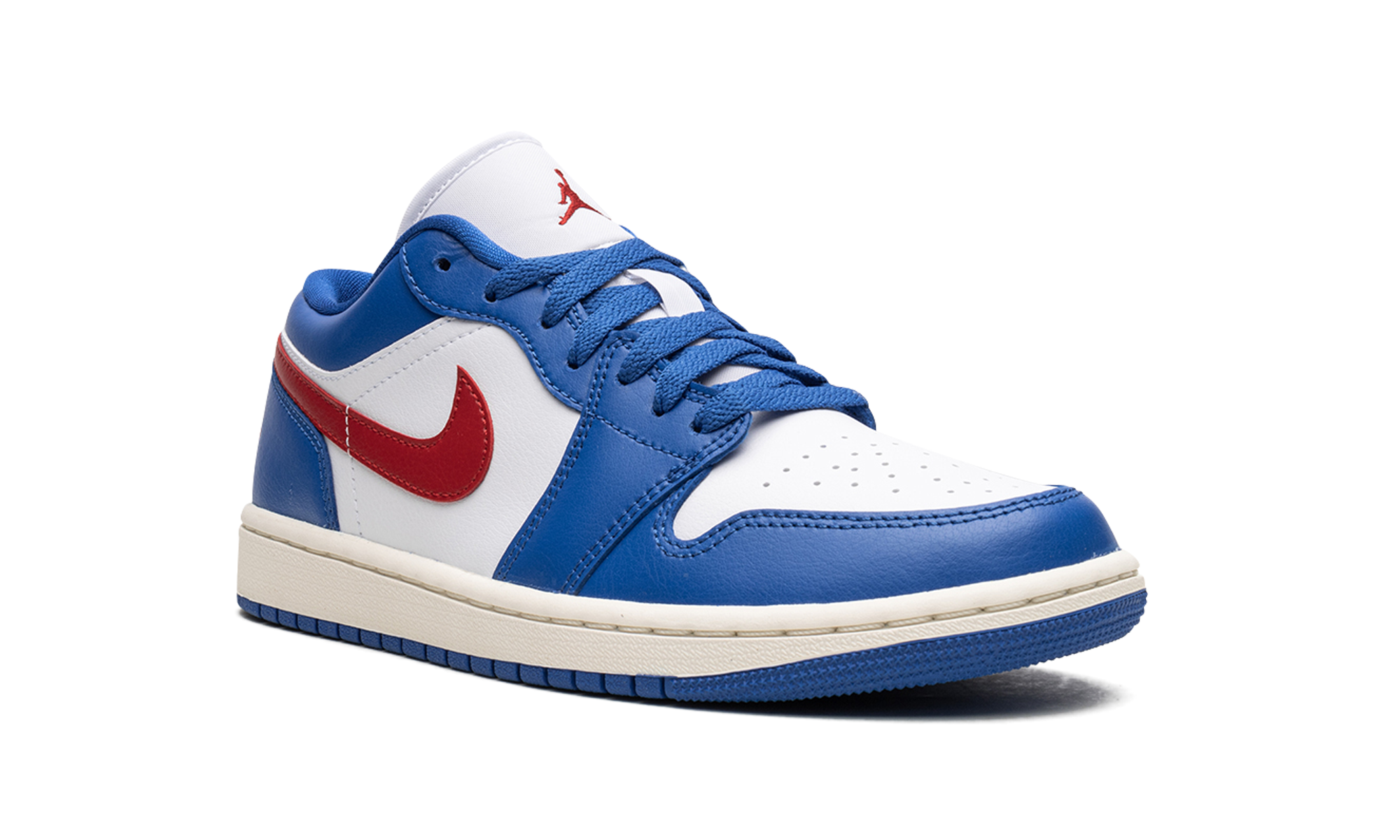 jordan 1 low sport blue gym red women s+DC0774-416+diagnol right view