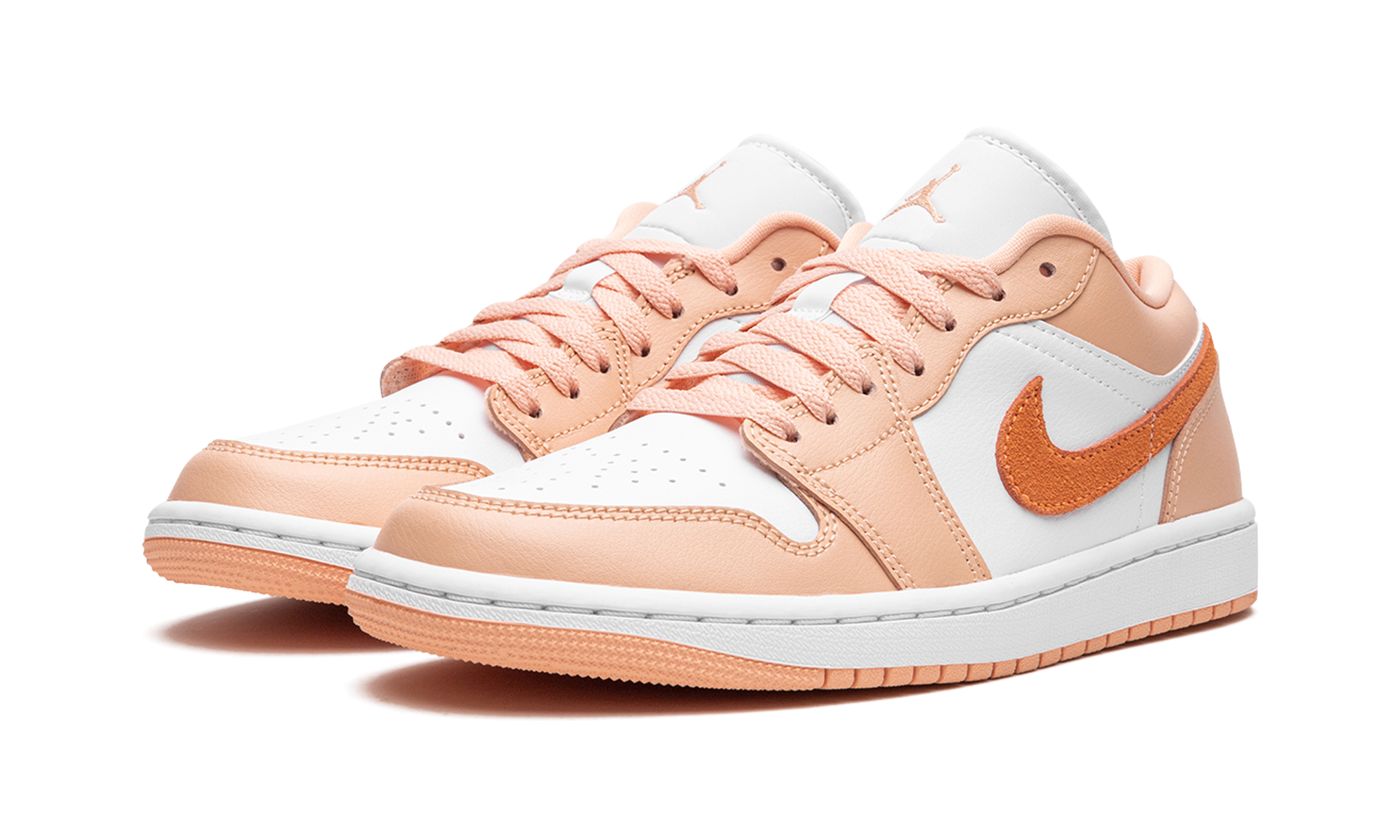 jordan 1 low sunset haze women s+DC0774-801+diagnol left view