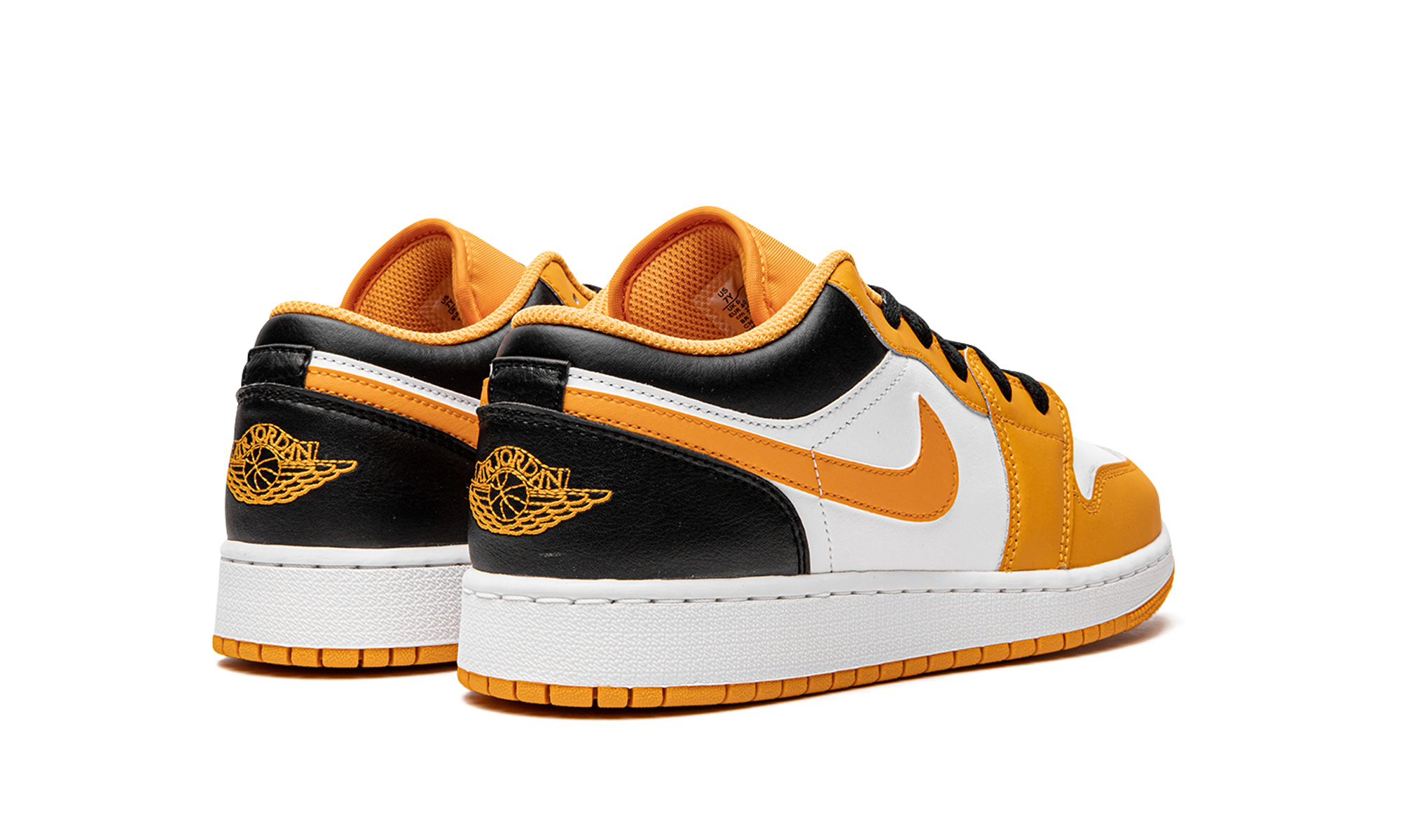 jordan 1 low taxi gs+553560-701+diagnol right behind view