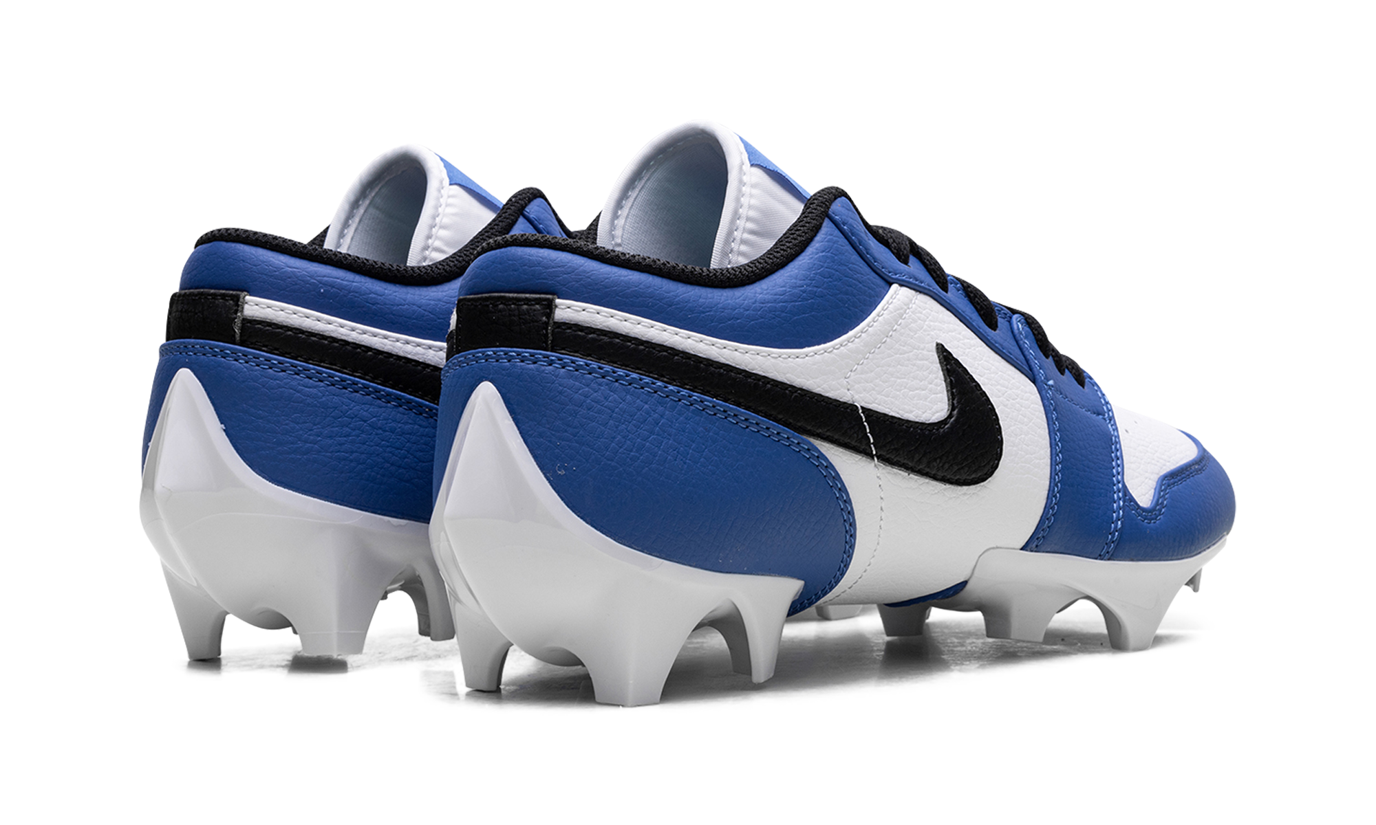 jordan 1 low td cleat game royal+FJ6245-104+diagnol right behind view