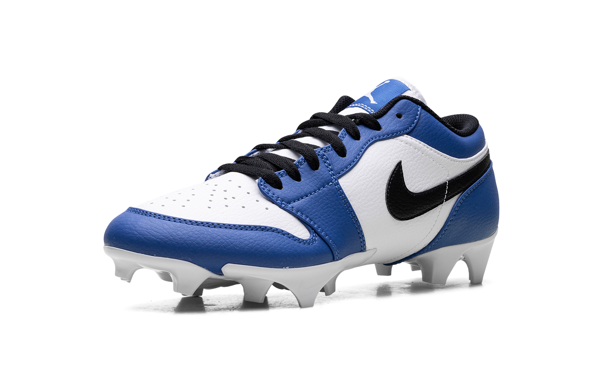 jordan 1 low td cleat game royal+FJ6245-104+left diagnol single view