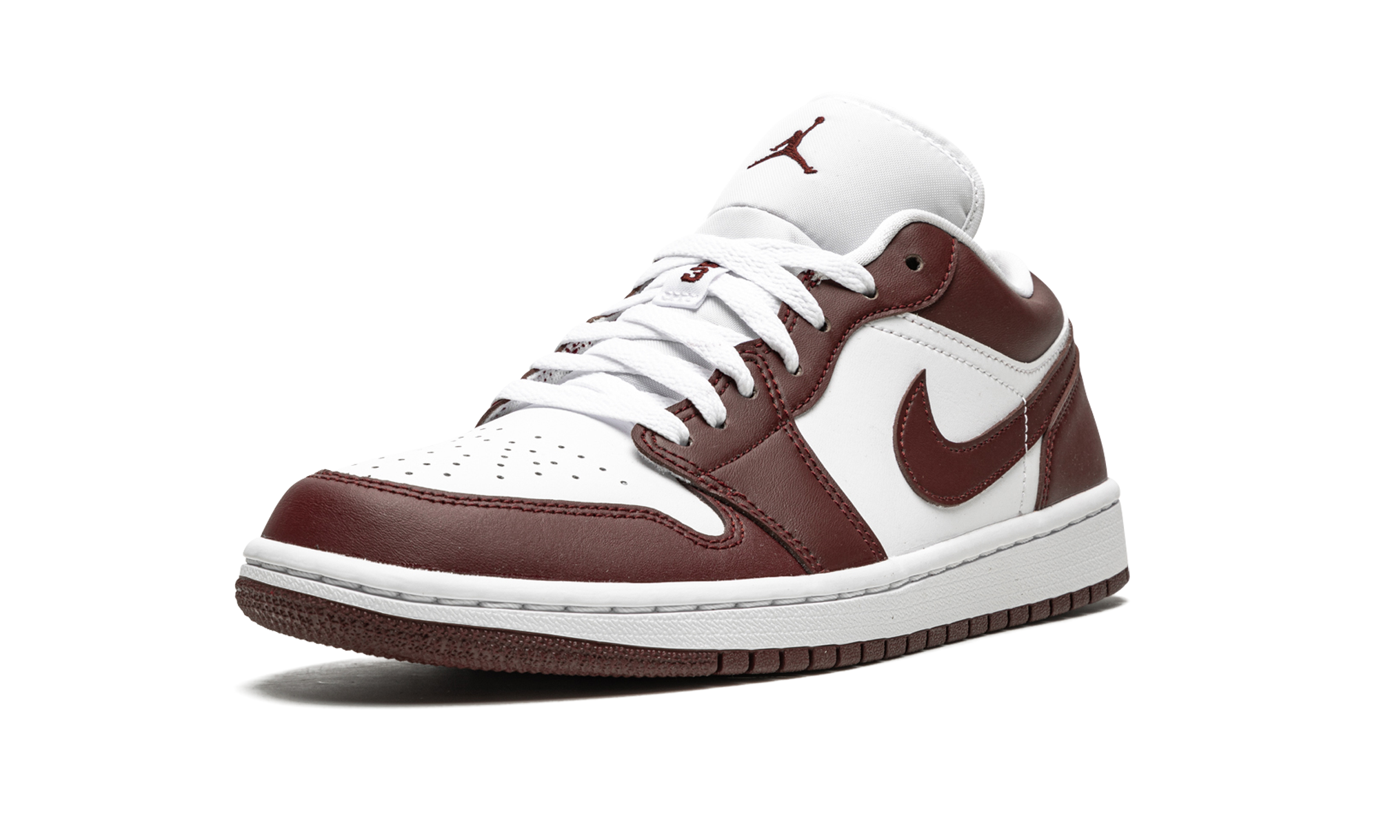 jordan 1 low team red women s+DC0774-116+left diagnol single view