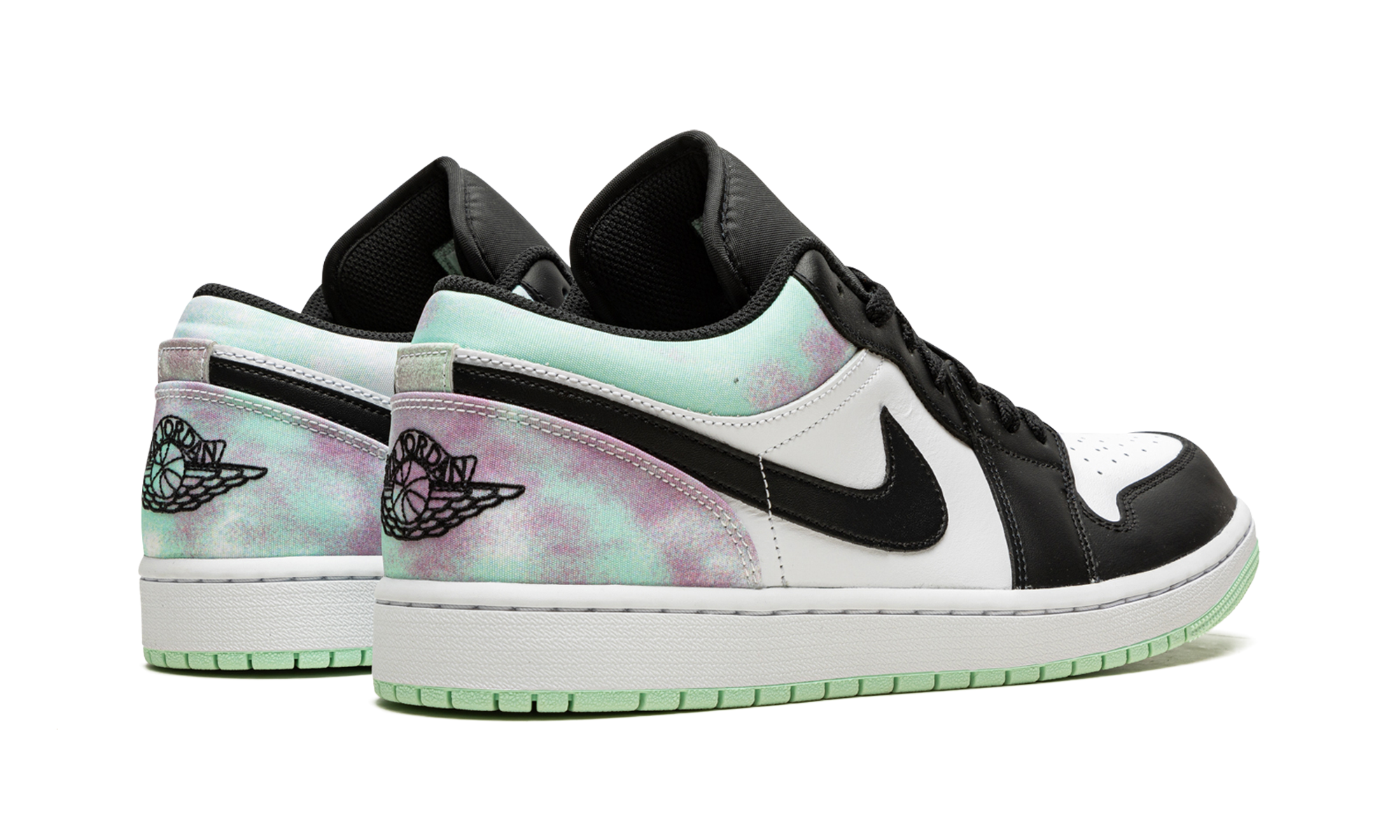 jordan 1 low tie dye+DM1199-100+diagnol right behind view