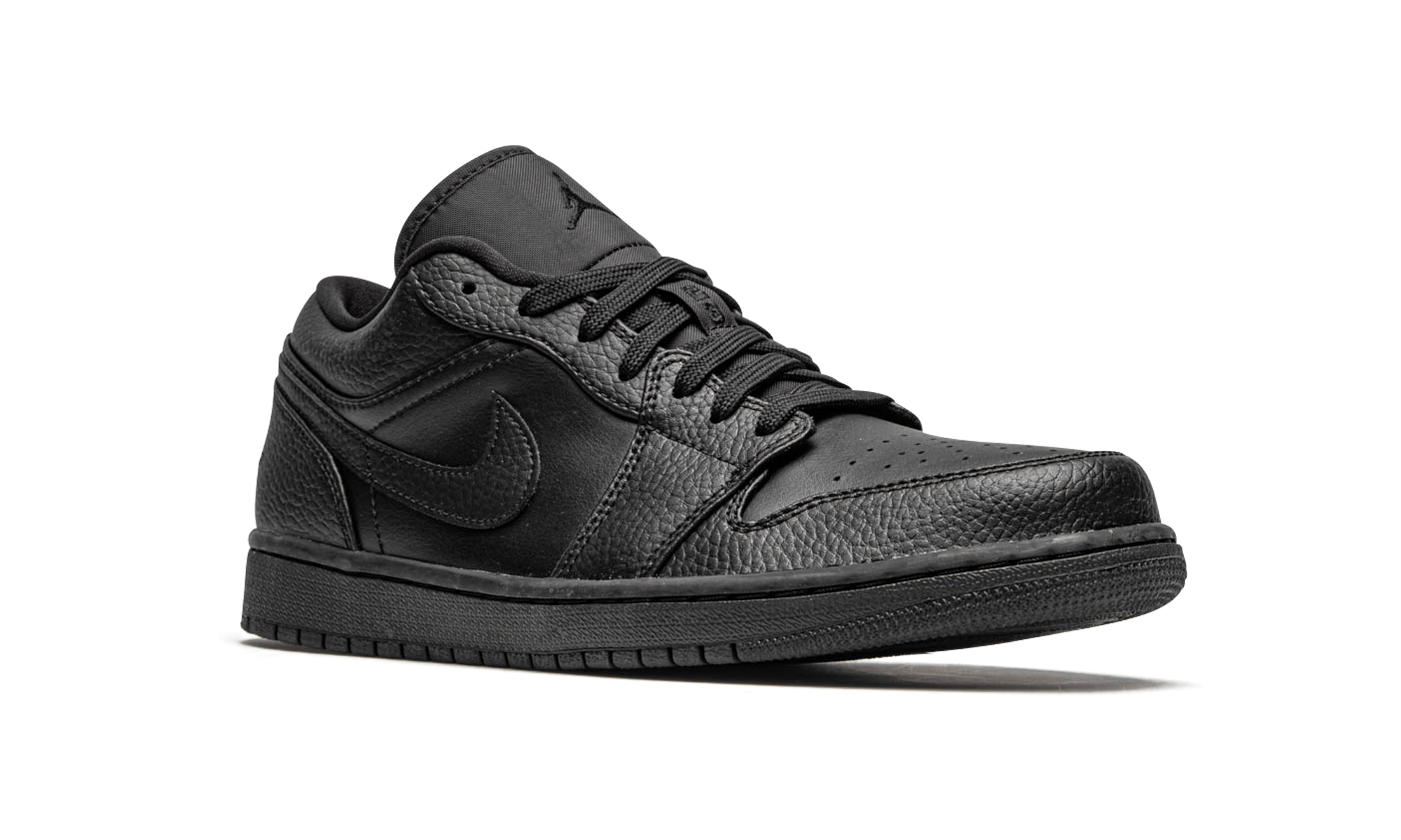 jordan 1 low triple black+553558-091+diagnol right view