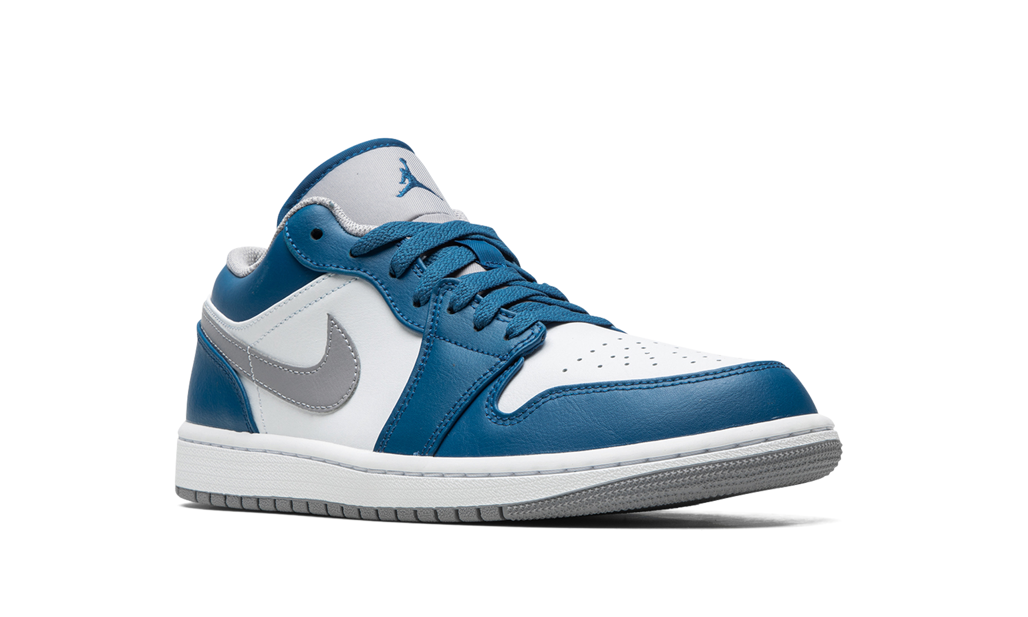 jordan 1 low true blue+553558-412+diagnol right view
