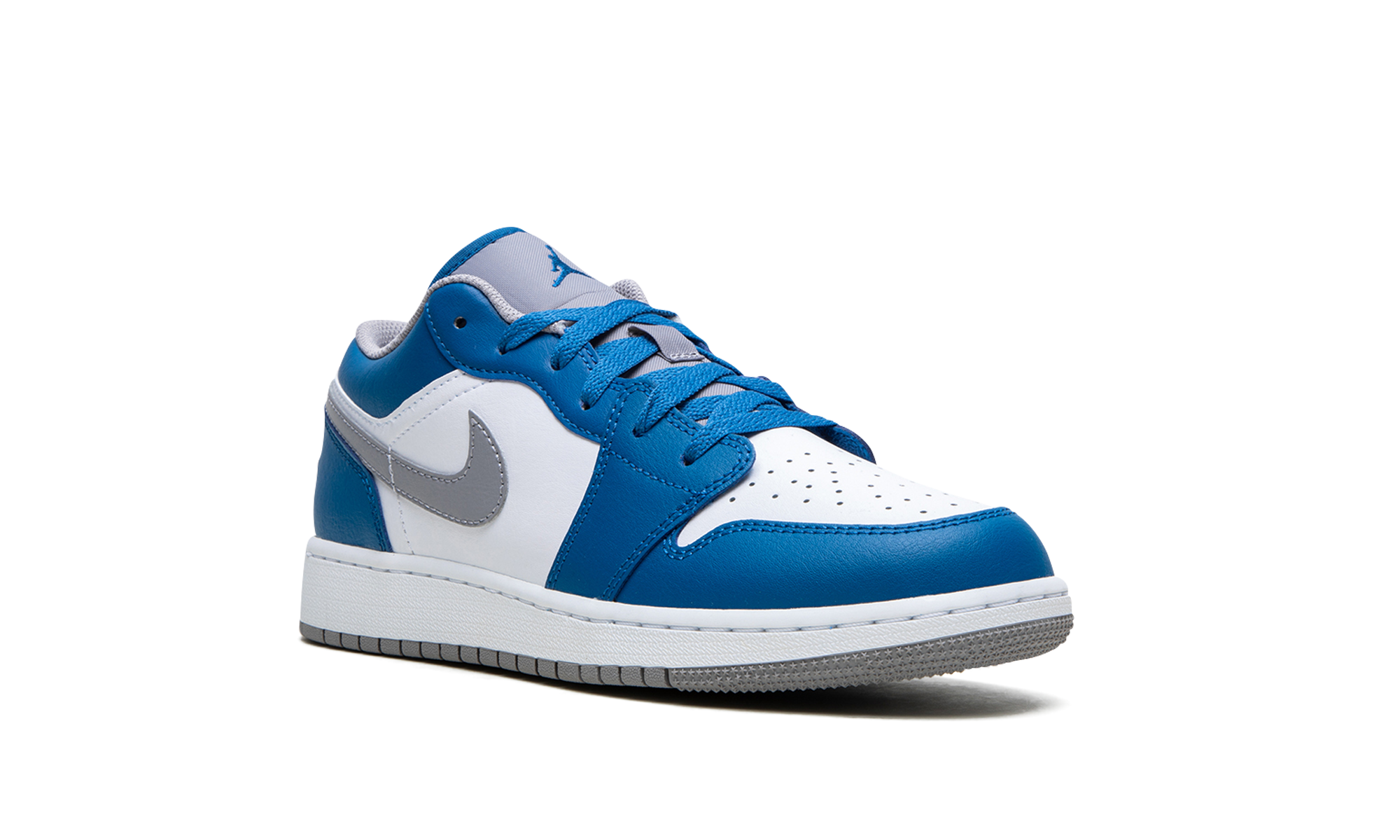 jordan 1 low true blue gs+553560-412+diagnol right view