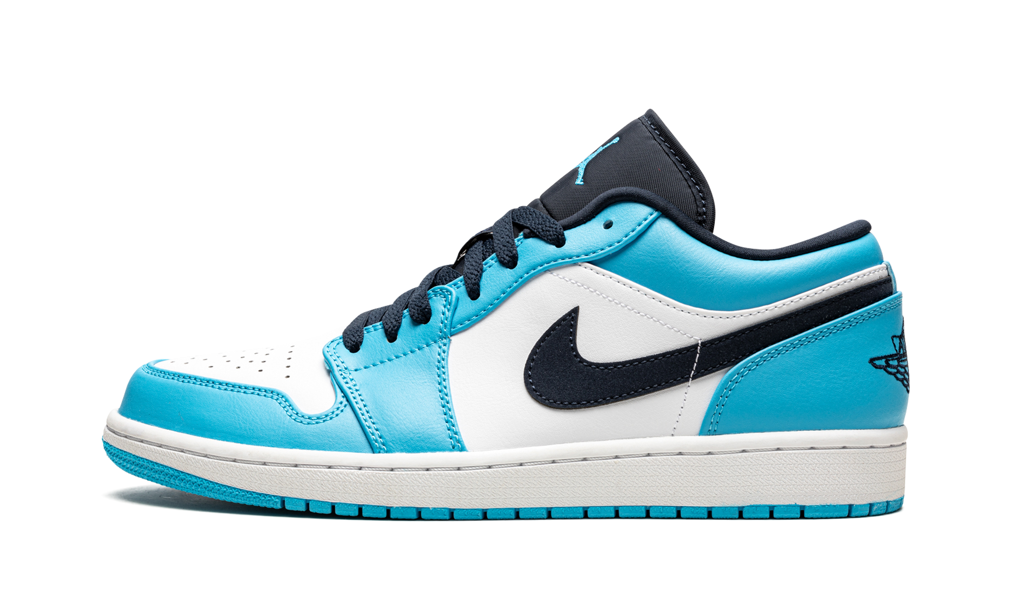 jordan 1 low unc 2021+553558-144+diagnol right view 1