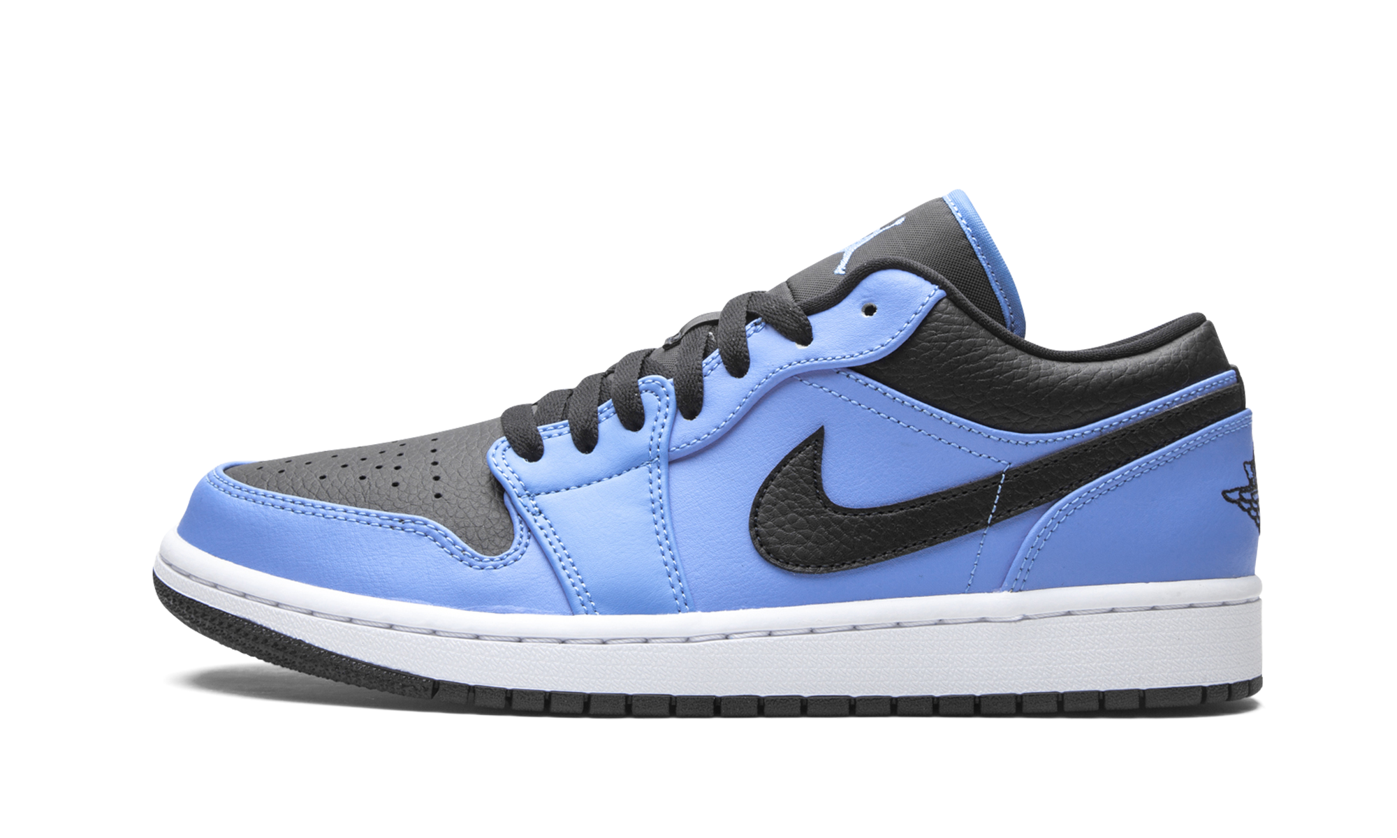 jordan 1 low university blue black+553558-403+diagnol right view 1