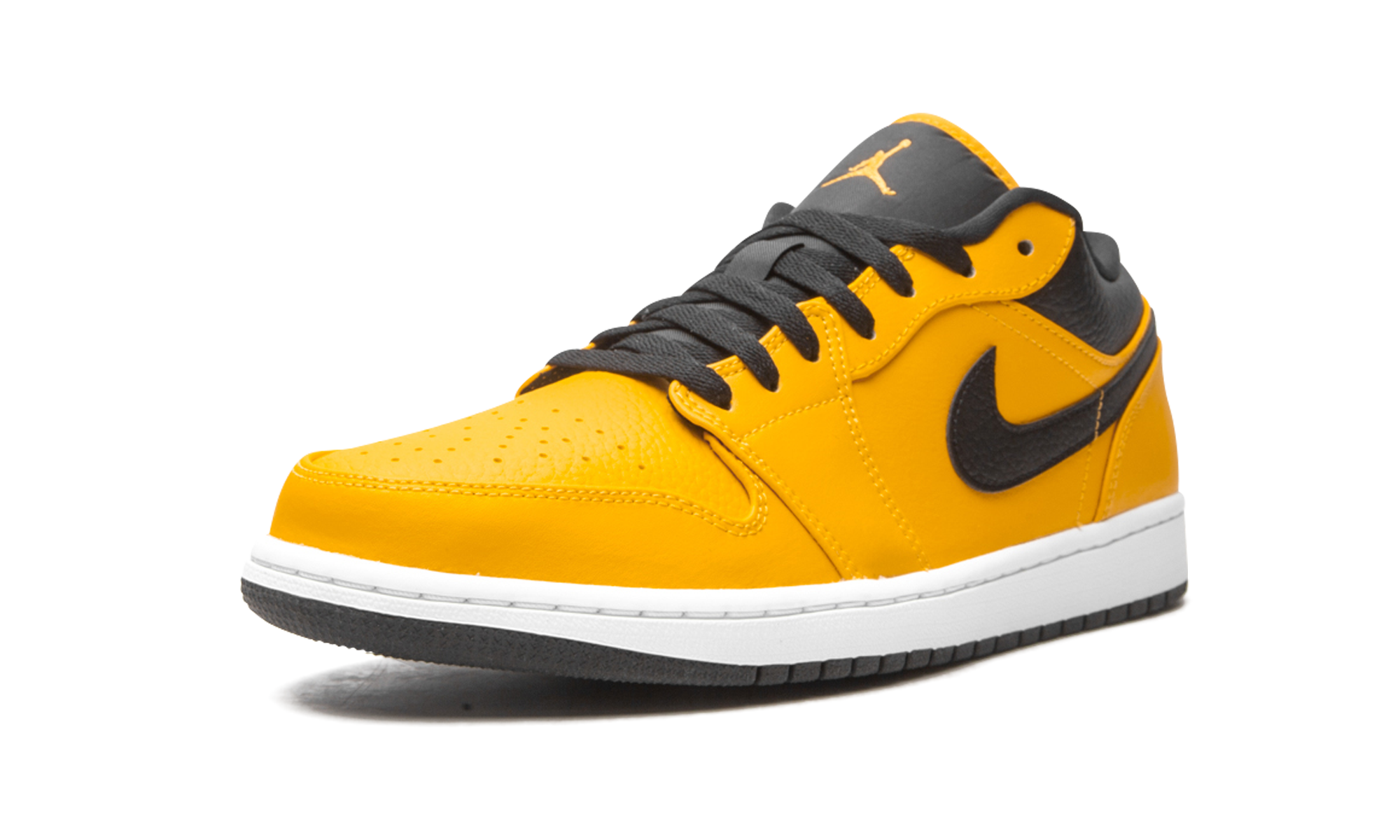 jordan 1 low university gold+553558-700+left diagnol single view