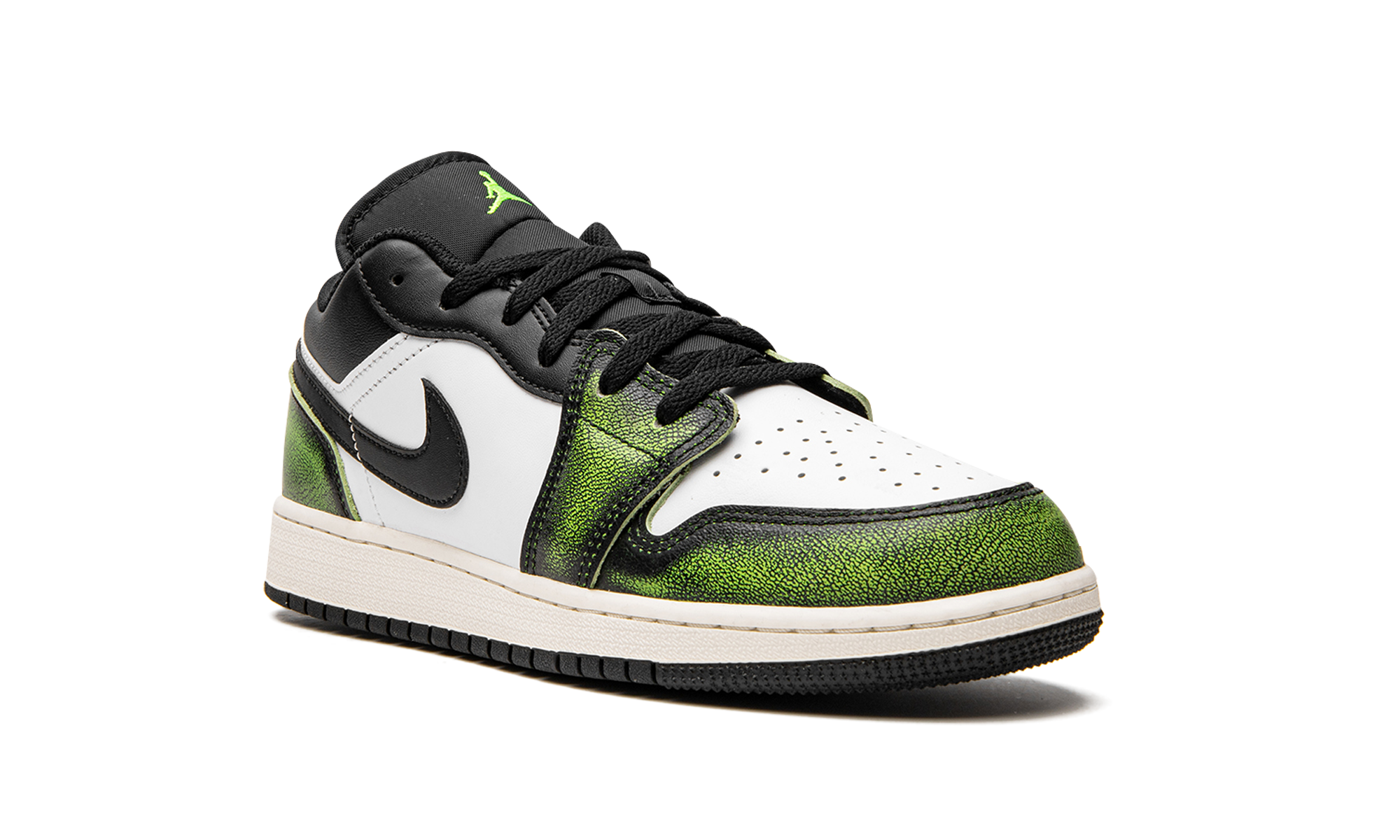 jordan 1 low wear away electric green gs+DO8244-003+diagnol right view