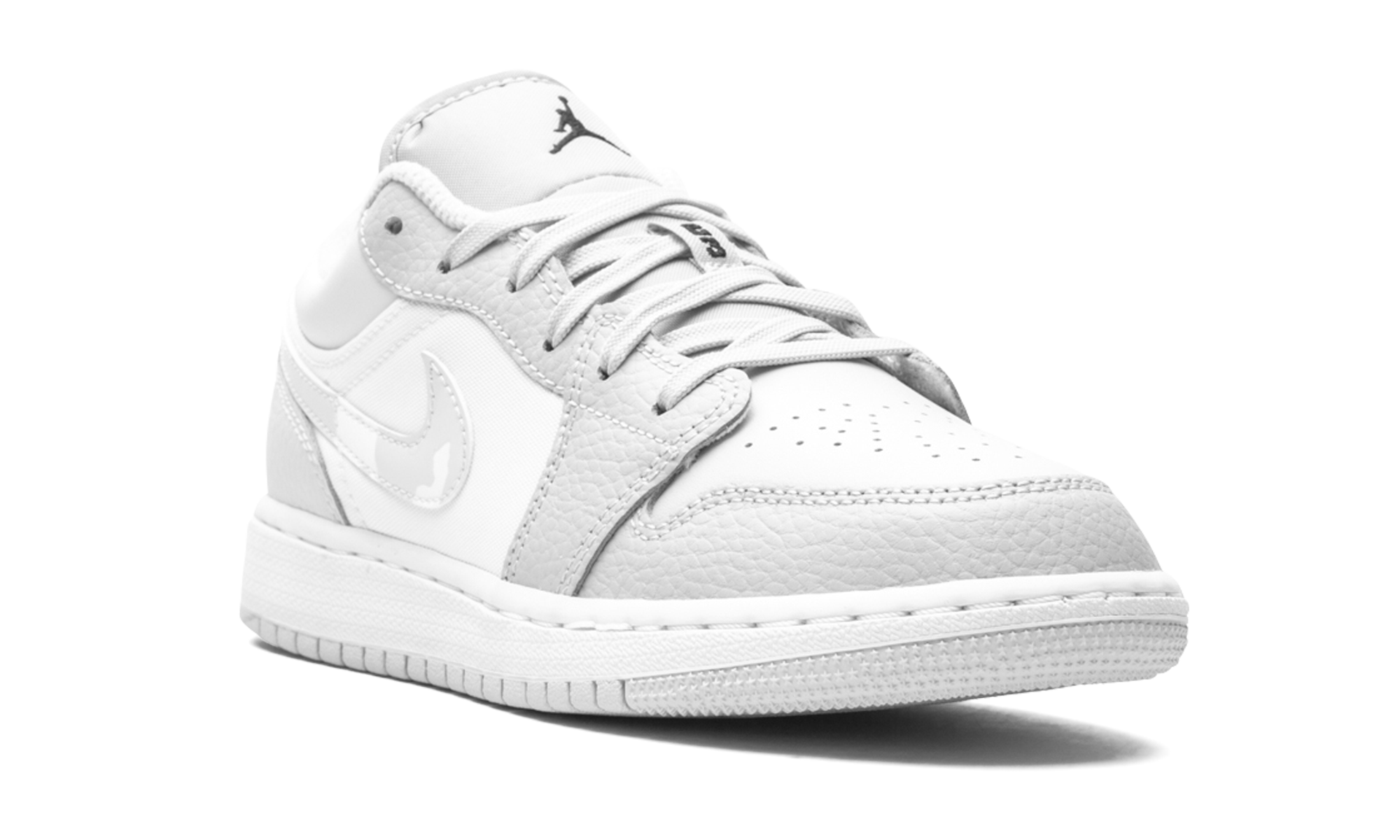 jordan 1 low white camo gs+DD3234-100+diagnol right view