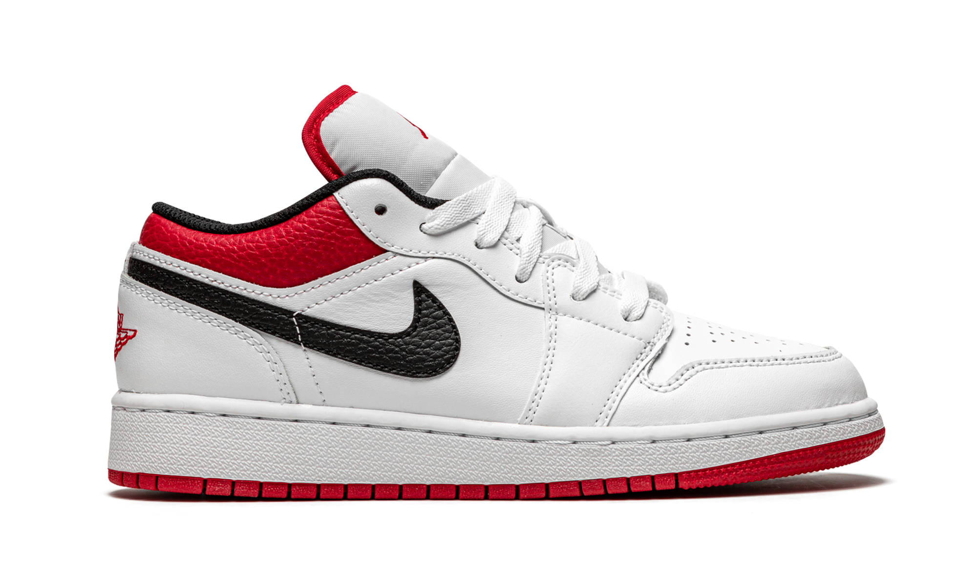 jordan 1 low white gym red gs+553560-118+right view