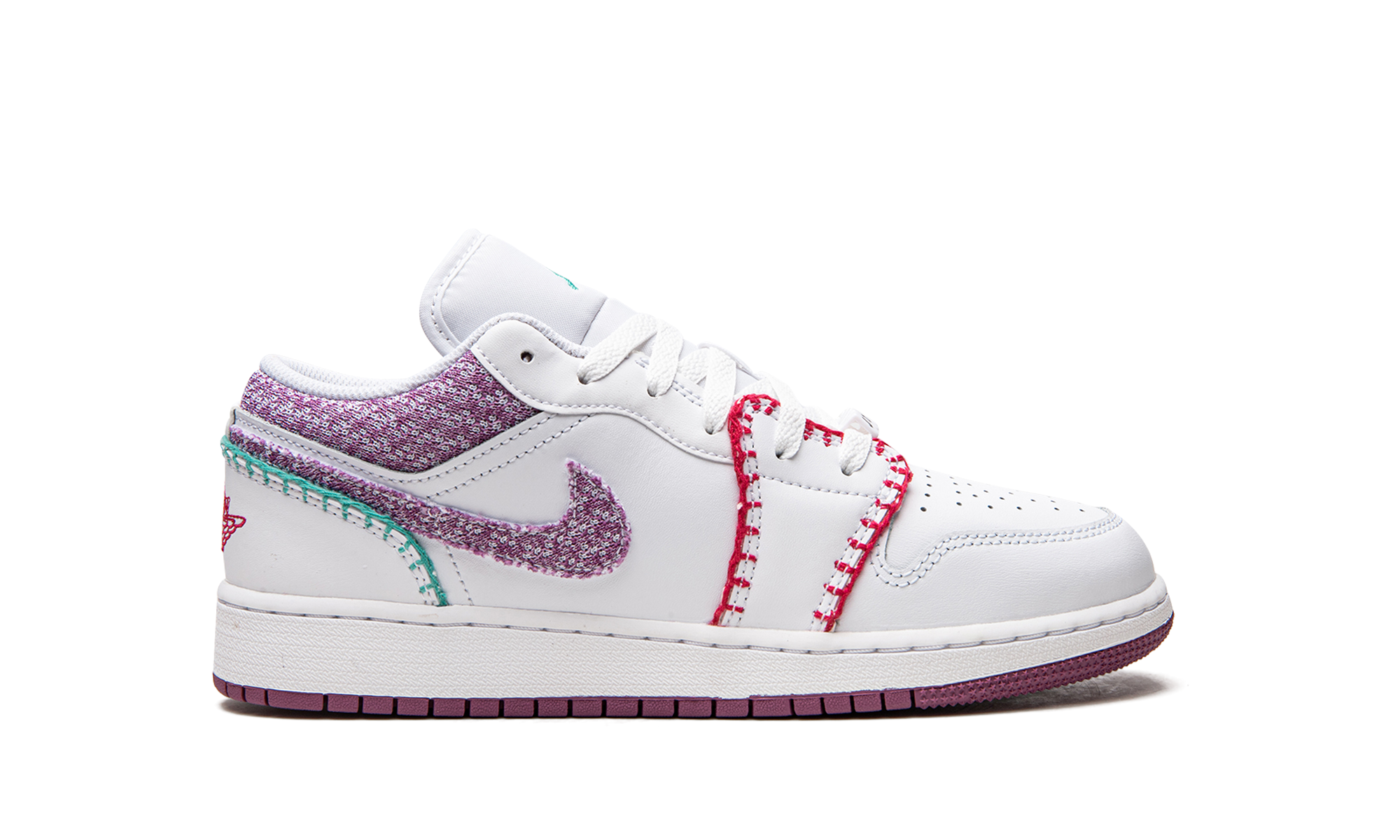 jordan 1 low white light bordeaux gs+DM9037-100+right view