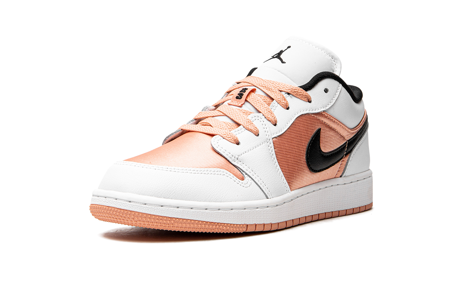 jordan 1 low white light madder root gs+DM8960-801+left diagnol single view